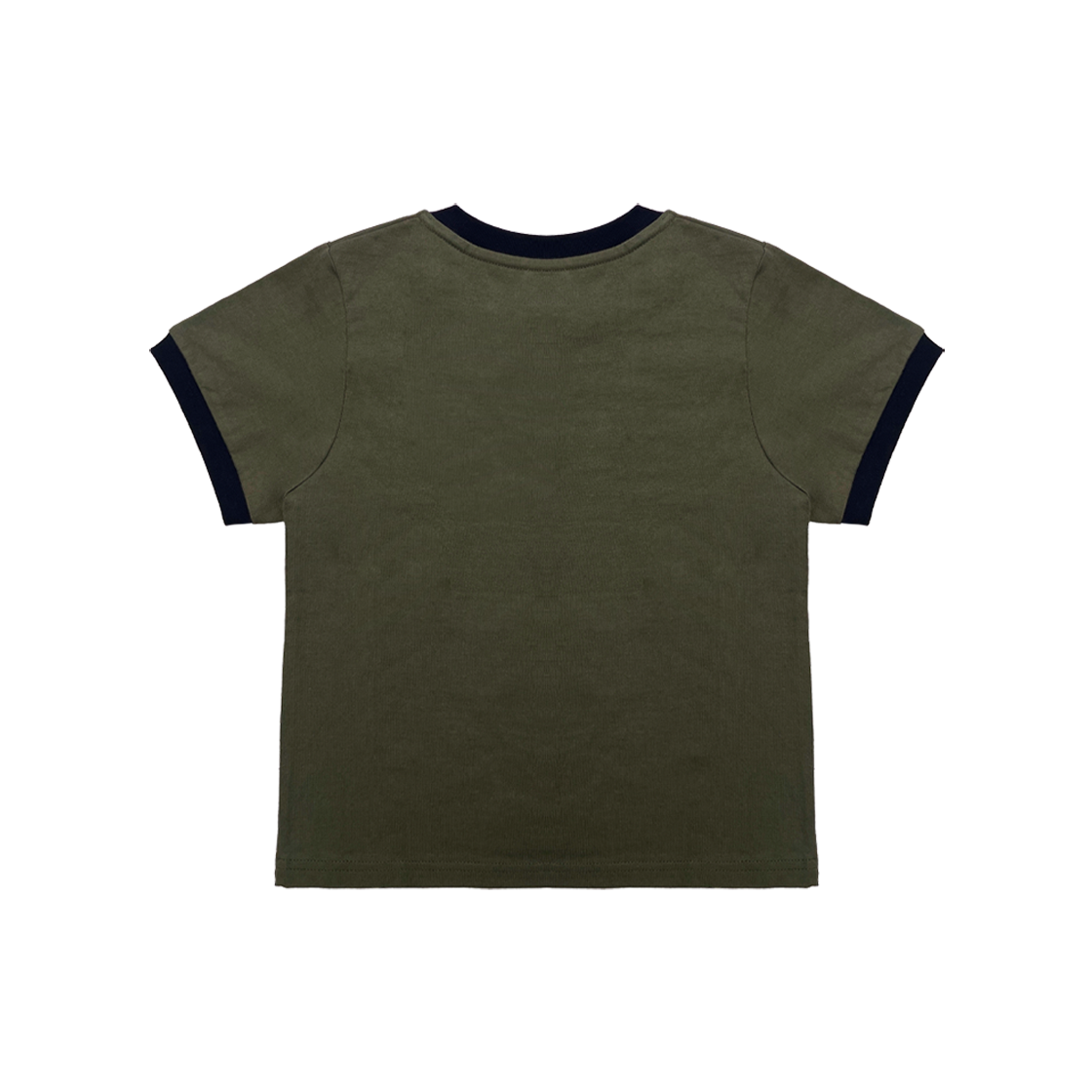 비피투디스오더 빅 그래픽 로고 크롭 링거티 카키(BP2DISORDER Big Graphic Logo Crop Ringer Tee Khaki) - 2