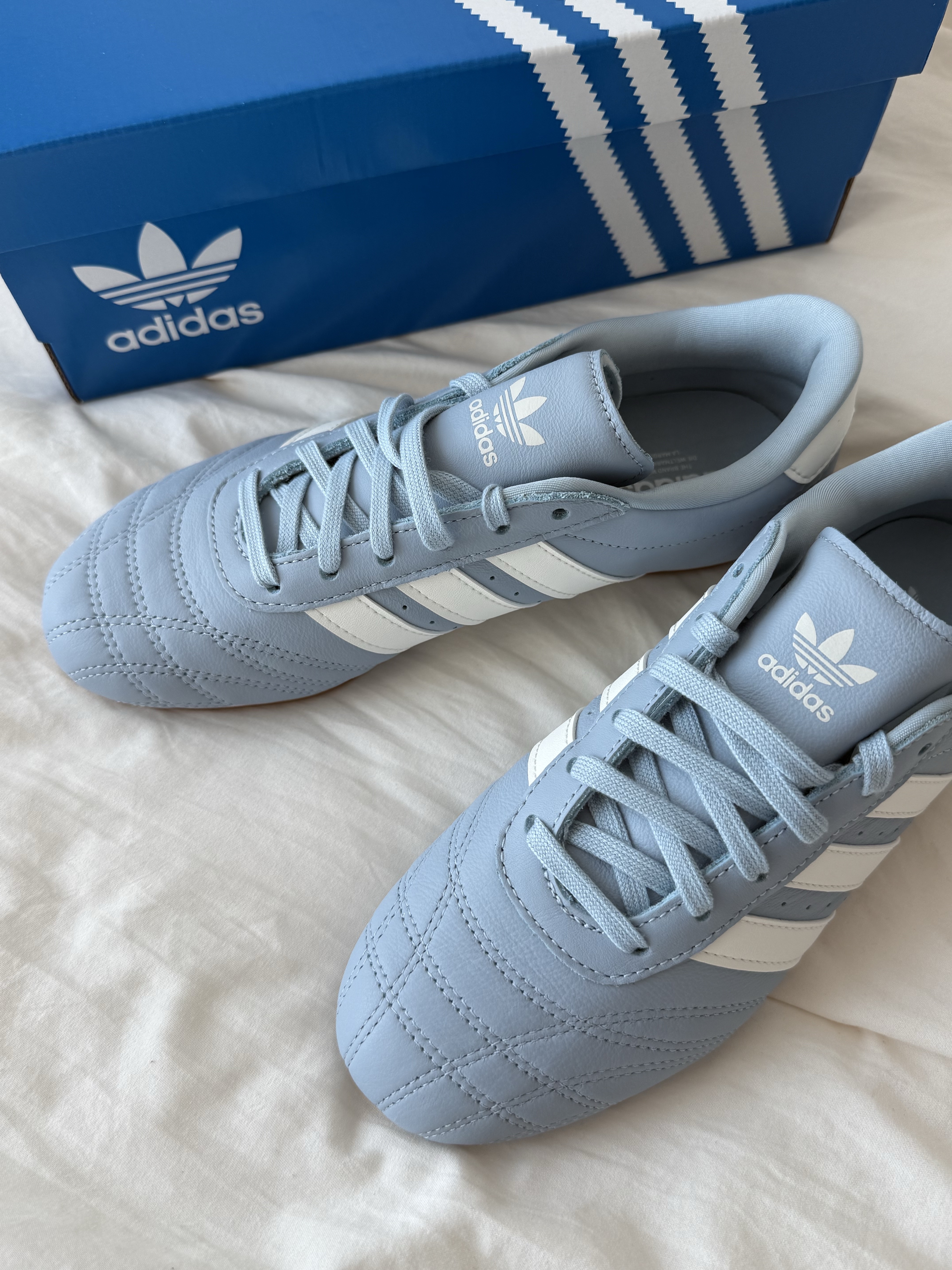 (W) Adidas Taekwondo Lace Wonder Blue Off White 착용 스타일 - 2