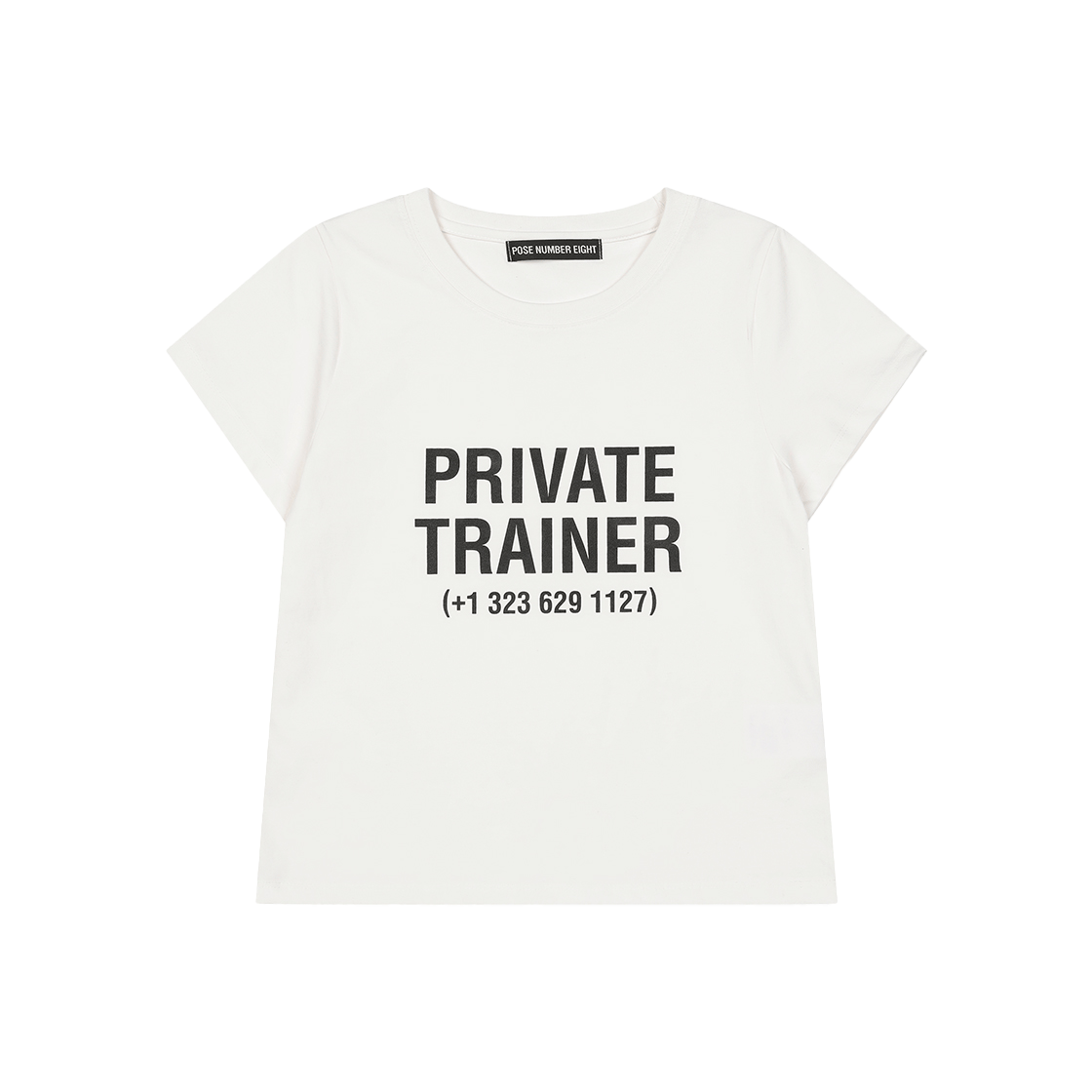 포즈넘버에잇 피티 베이비 티 화이트