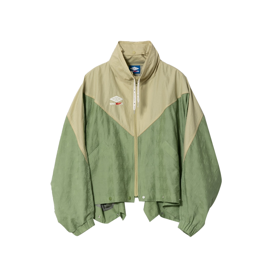 KM5BOTBBF07GN Beautiful People x Umbro Double End Nylon Track Jacket Smoke Green - 25SS