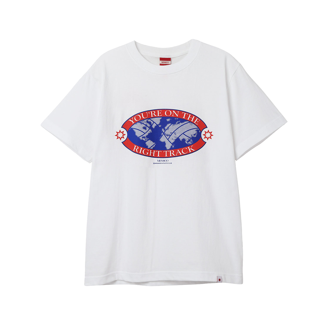 SST-RT-GRP-WH Menasoo Right Track T Shirt White