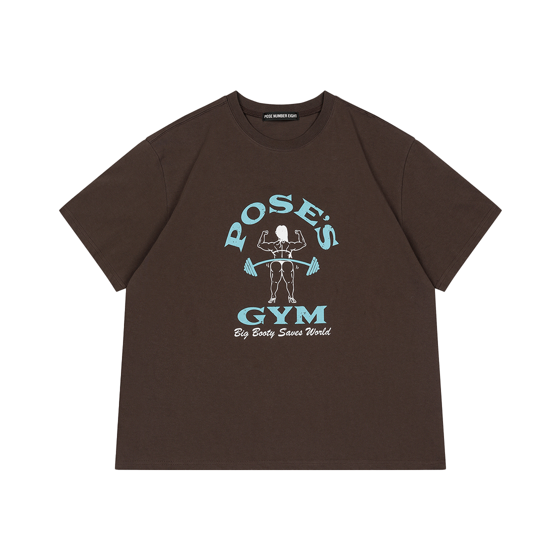 포즈넘버에잇 포즈짐 티 브라운