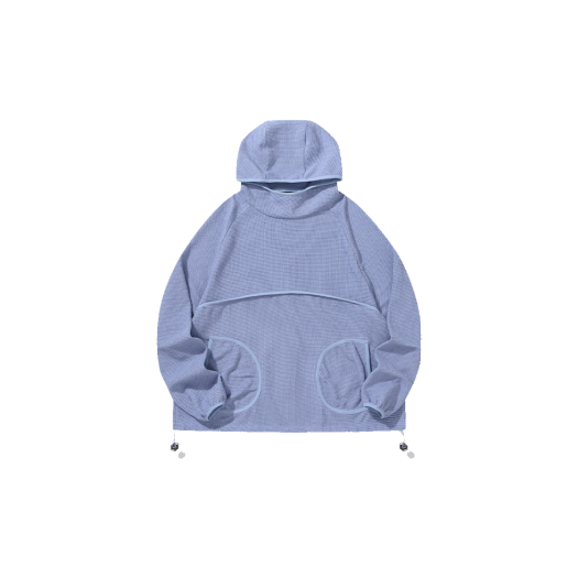 7440_25SS_005 7440-37-1 Needle scale hoodie - Blue