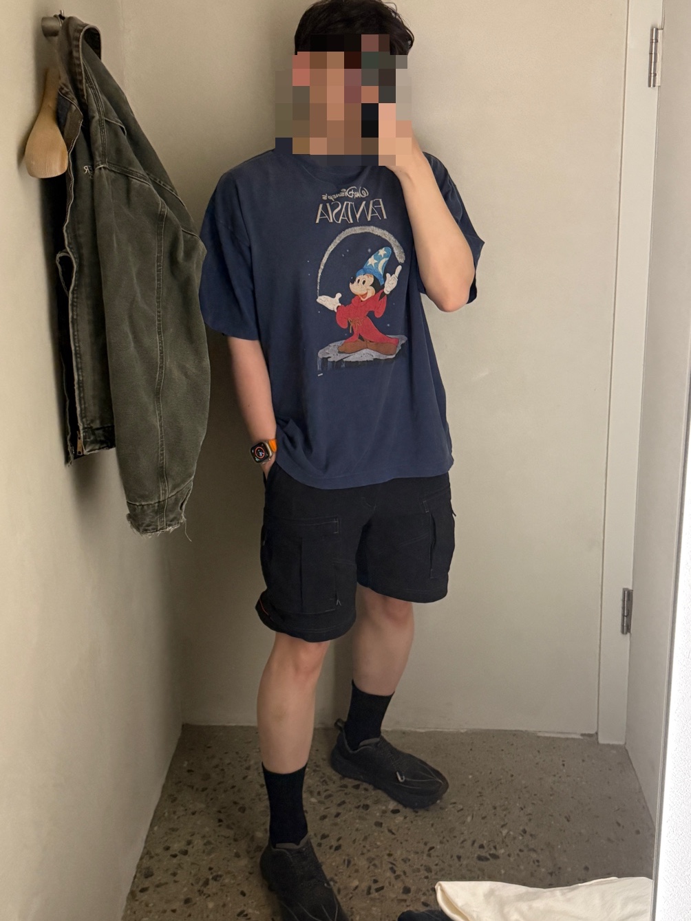 Saint Mxxxxxx x Disney Fantasia S/S T-Shirt Navy - 25SS, Hoka x Satisfy Mafate Speed 4 Lite Coffee 착용 스타일 - 1