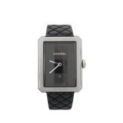 Chanel Boy.Friend Watch Medium Steel Silver
