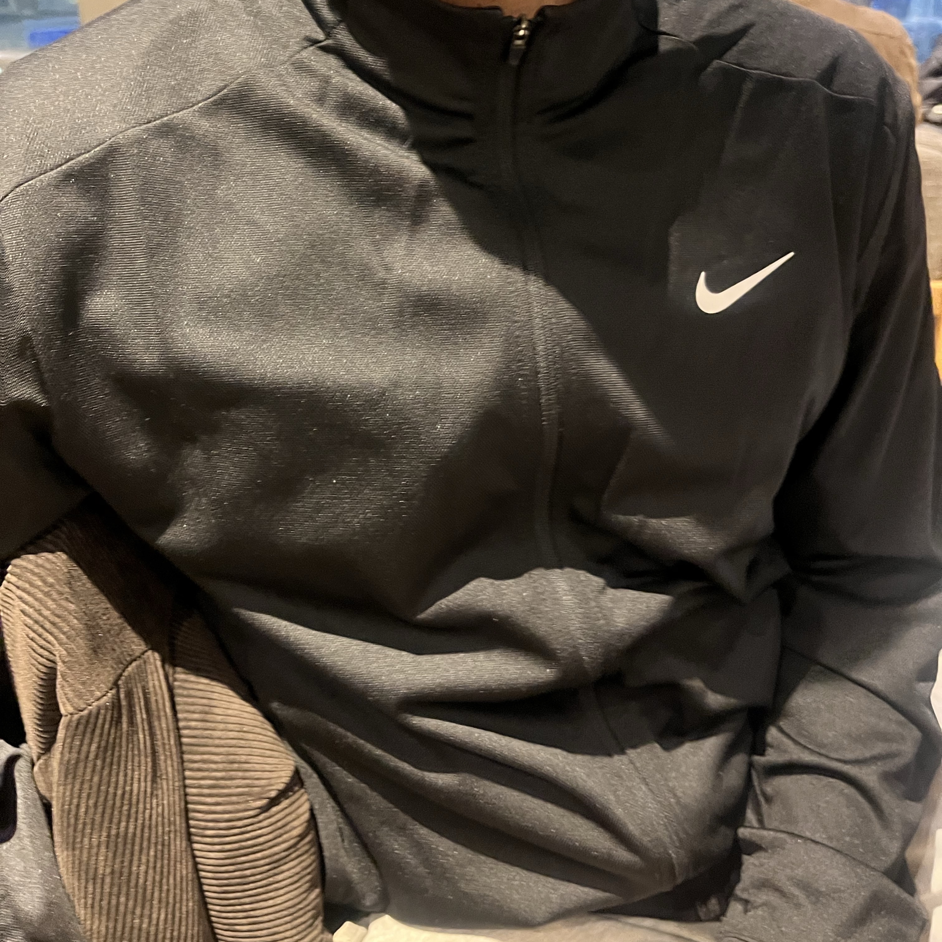 Nike Totality Dri-Fit knit Jacket Black White - Asia 착용 스타일