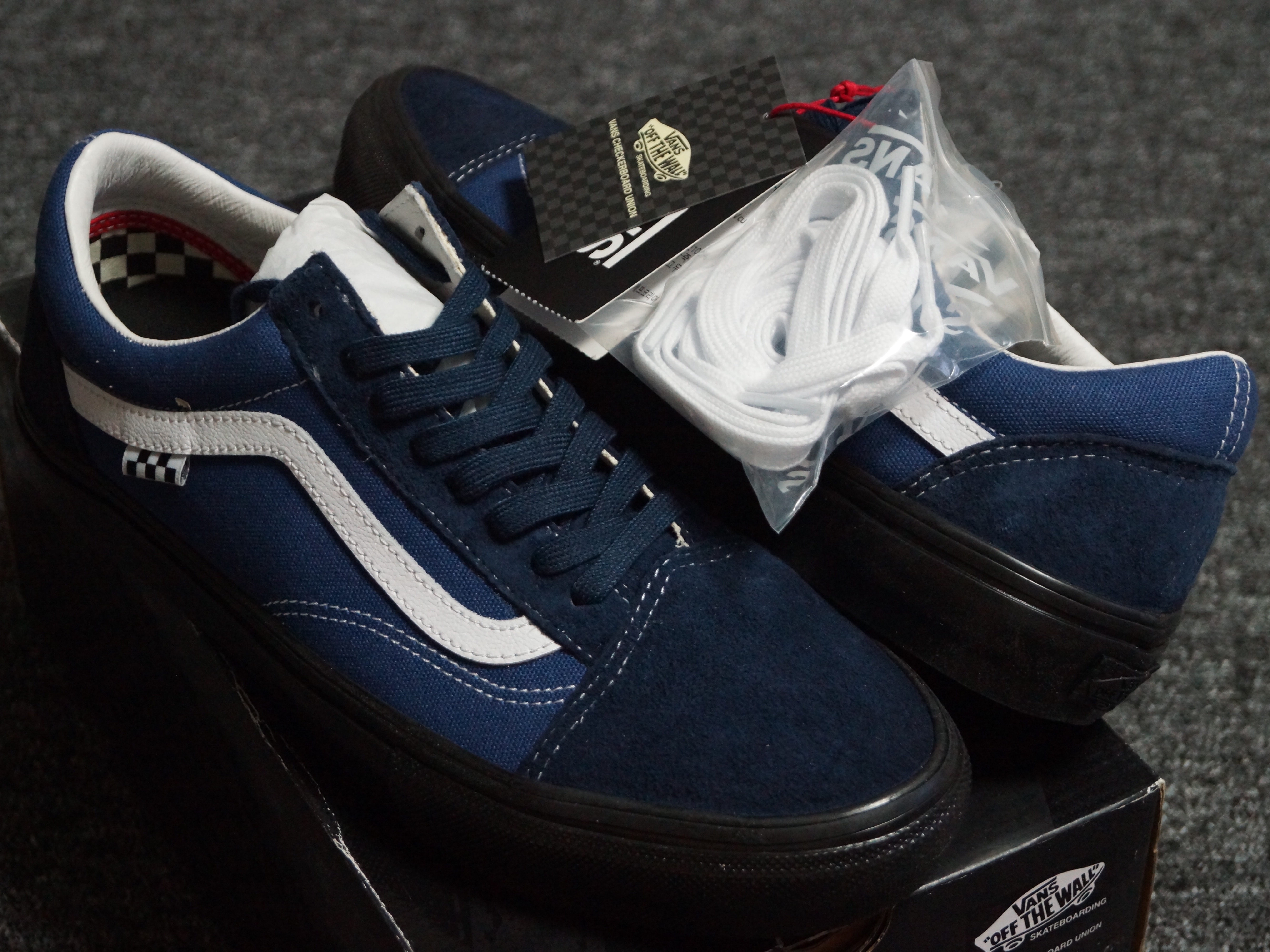 Vans Skate Old Skool Navy Black 착용 스타일