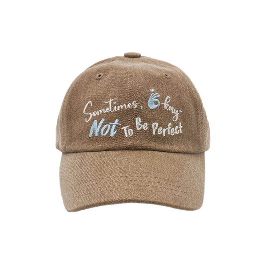 25SSSOBC-MO ALLINCOMPLETE Sometimes Okay Unisex Ball Cap Mocha