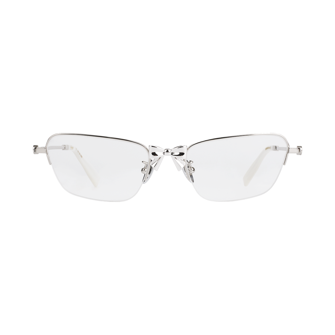 슈슈통 우먼 메탈 보우노트 글래스 실버 - 25SS