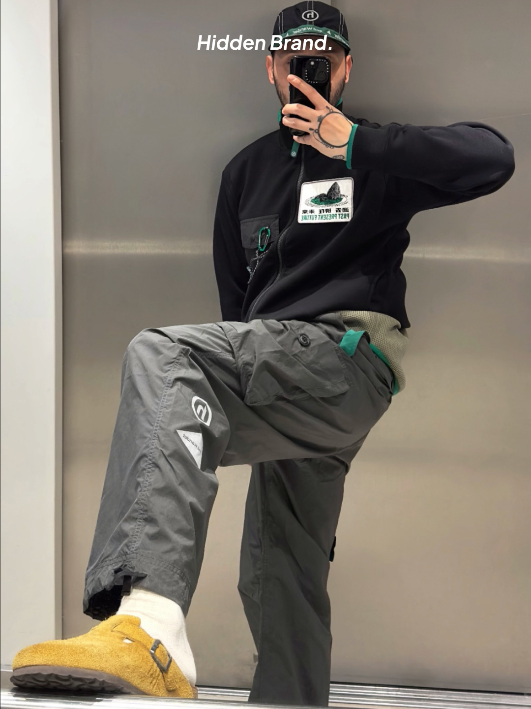 Salomon x Hidden NY XT-4 Vanilla Ice, Hidden NY x Goldwin C3Fit Arch Support Socks White 착용 스타일 - 9