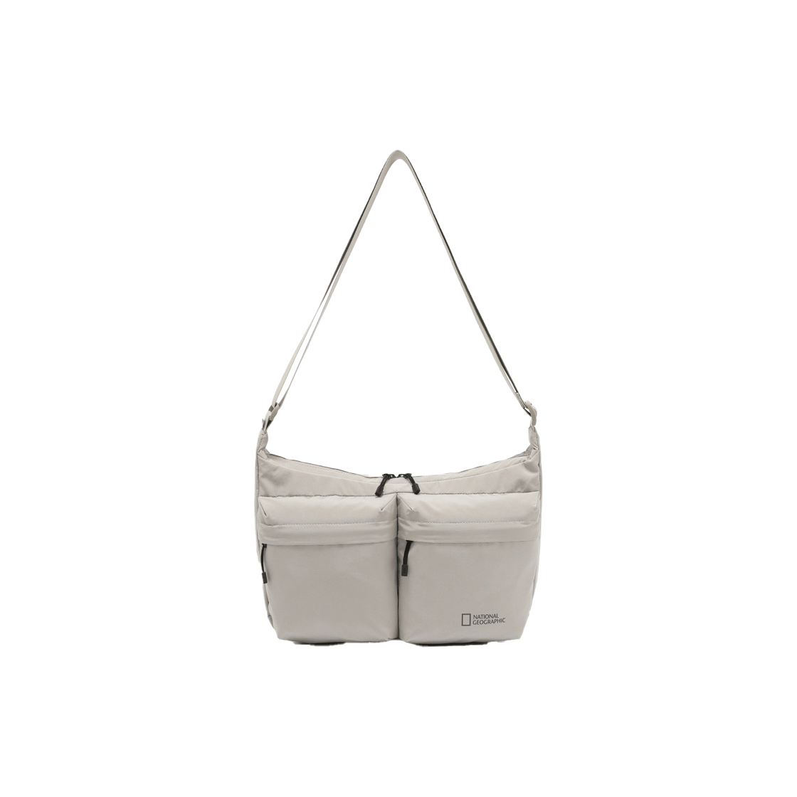 내셔널지오그래픽 더블포켓크로스백 베이지(National Geographic Double Pocket Crossbody Bag Beige)