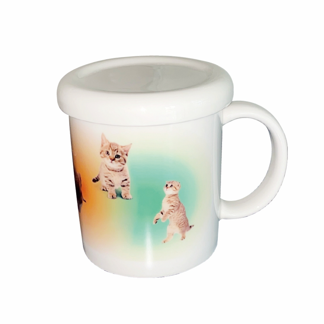 유라이크왓 그라데이션 캣 머그 오렌지&그린([3% 포인트 적립] you like what Gradation Cat Mug Orange&Green) - 5