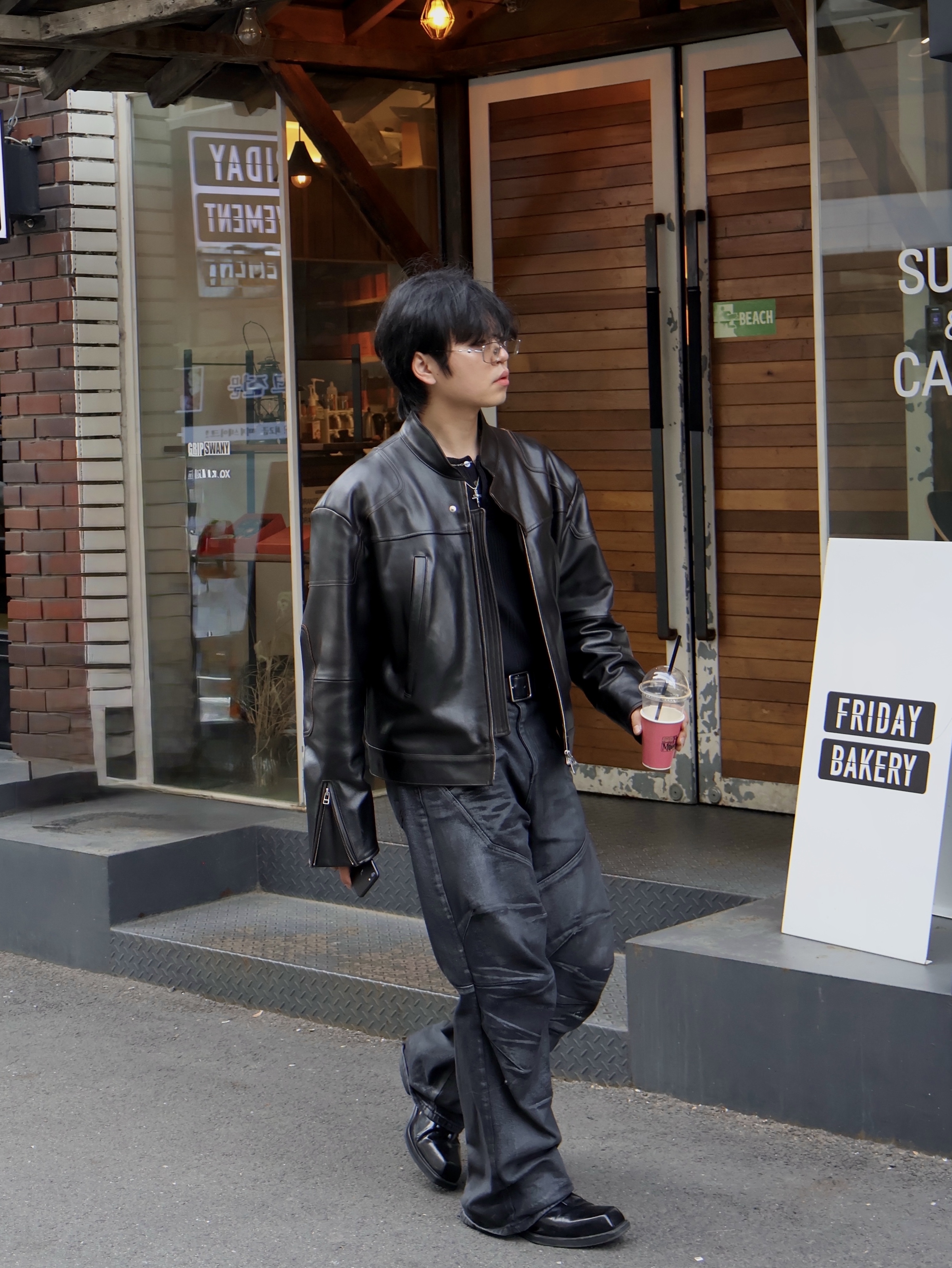 Remagine Hybrid Derby Shoes Starting Blocks Black White Silver, Gentle Monster Atomic 02 Silver 착용 스타일 - 2