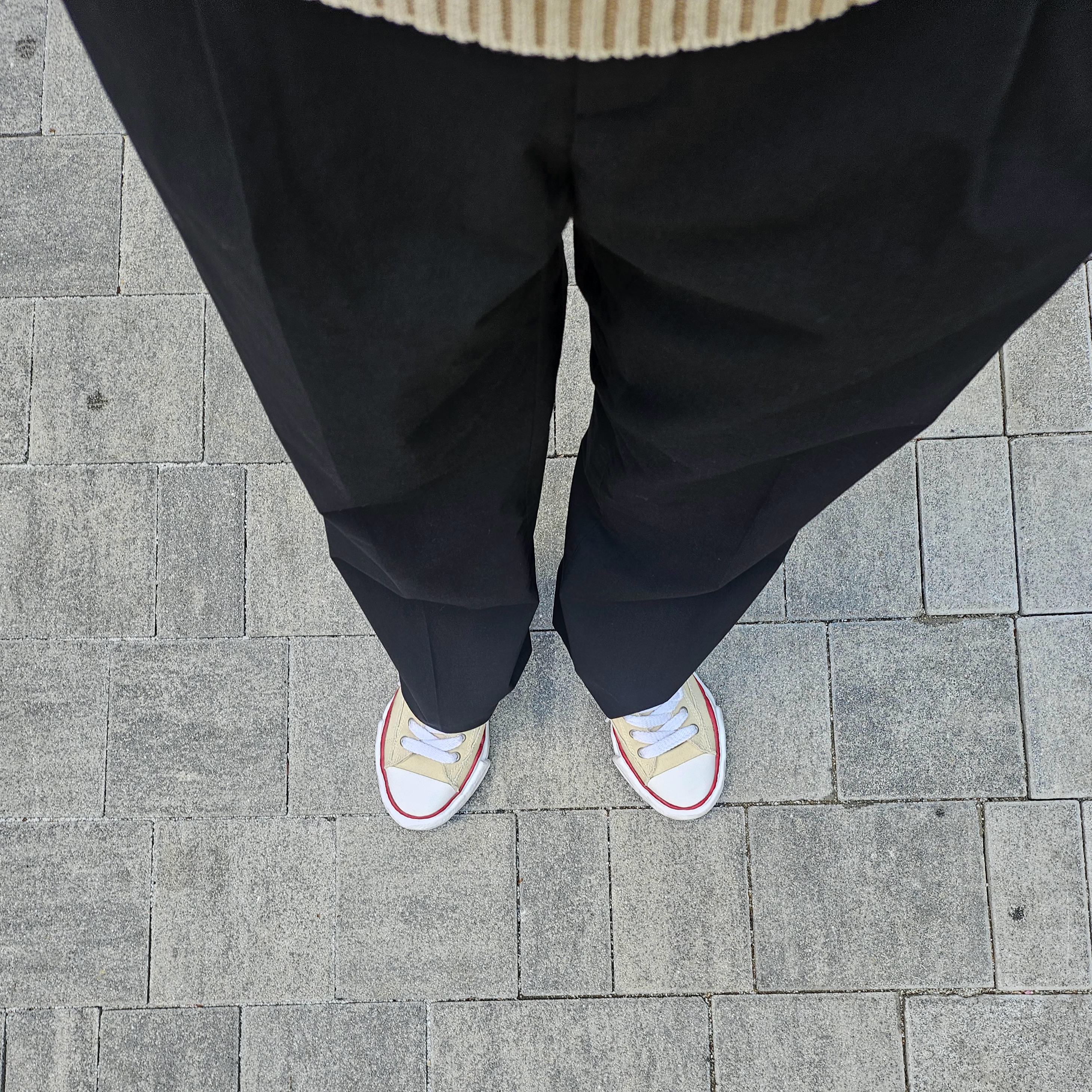 Maison Mihara Yasuhiro Peterson OG Sole Canvas Low-top Sneakers Natural 착용 스타일 - 2