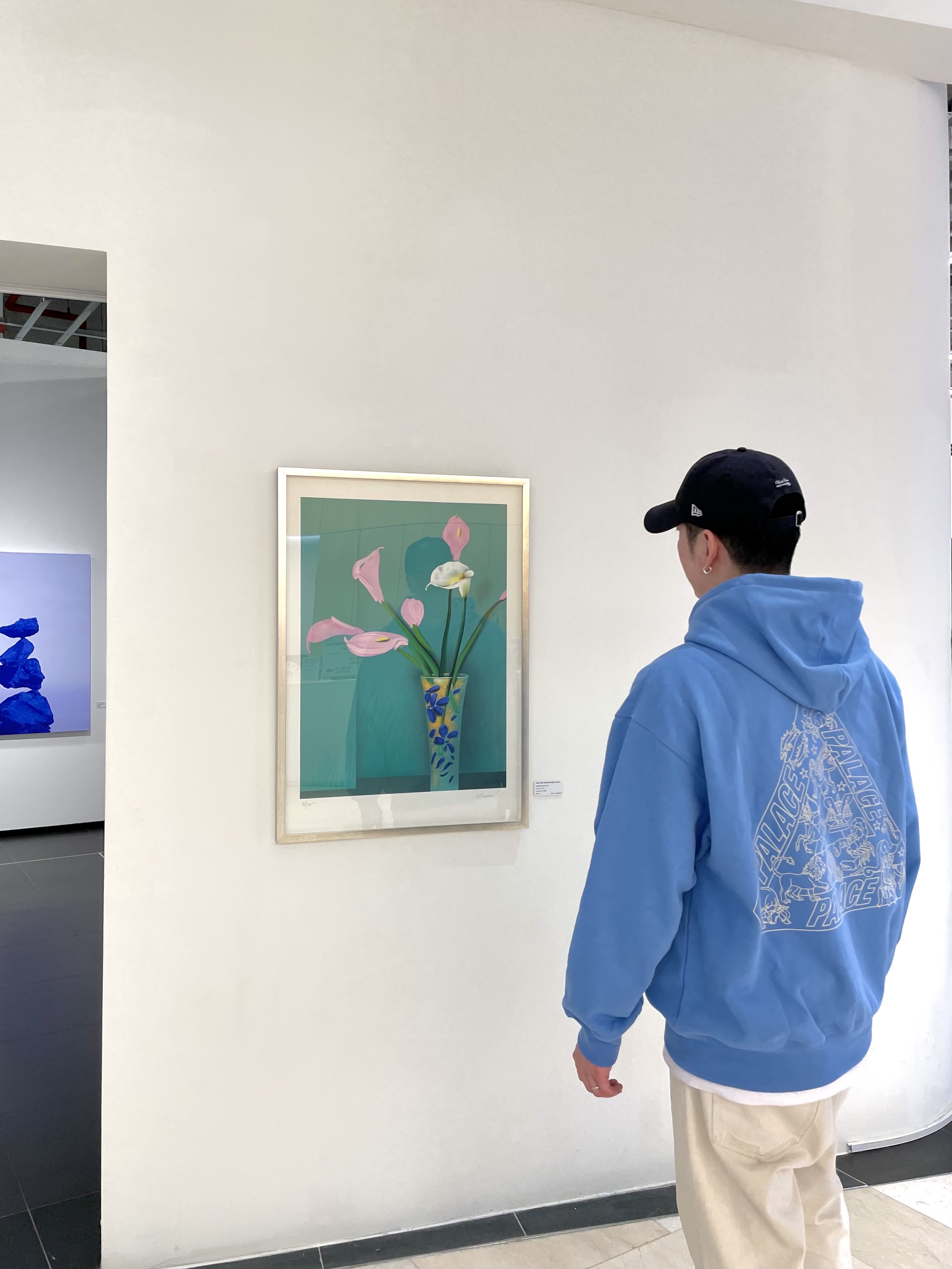 Palace Zodiac Tri-Ferg Hood Ocean Blue - 25SS 착용 스타일