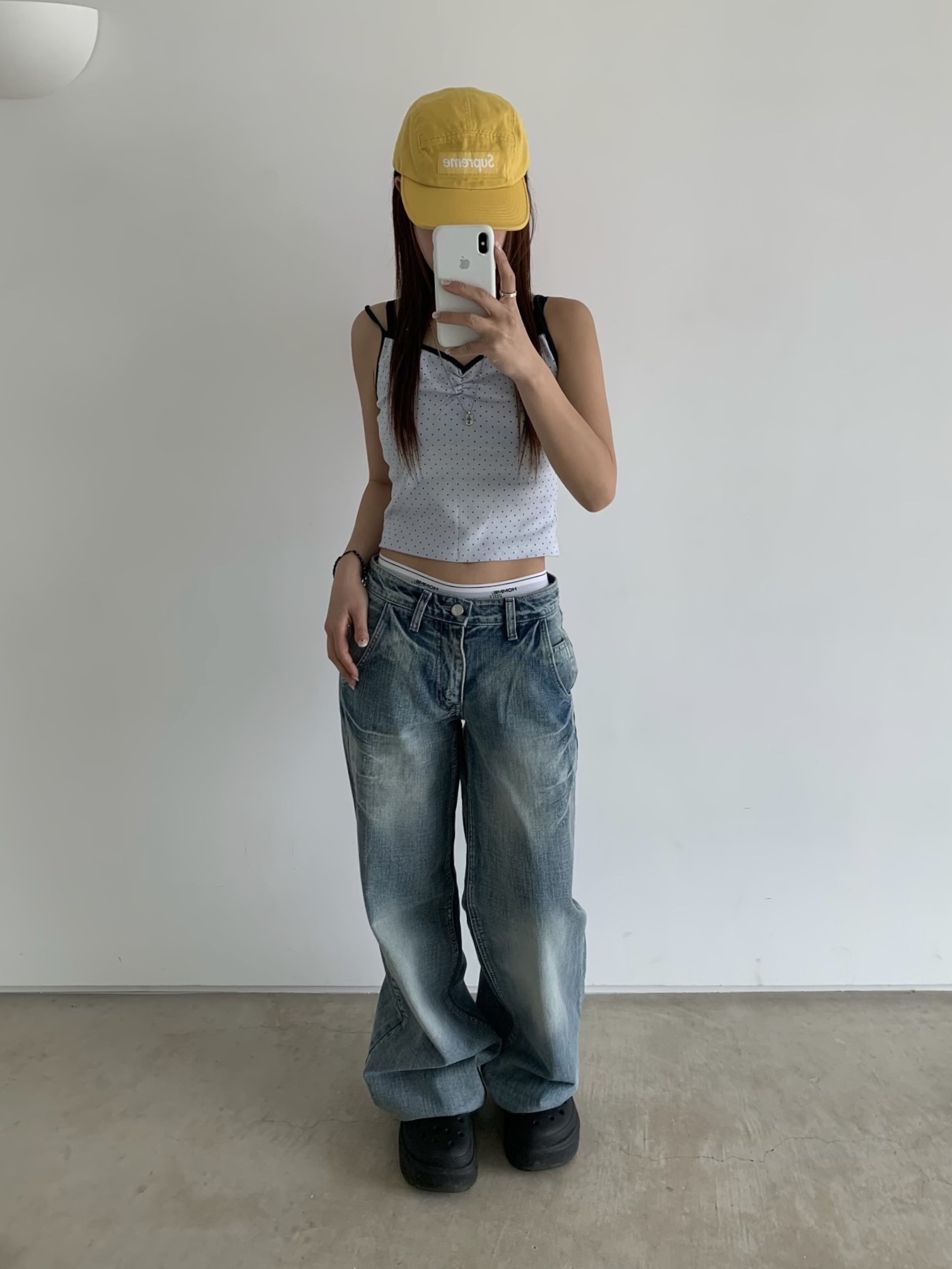 Supreme Washed Chino Twill Camp Cap Yellow - 23SS, Crocs Stomp Clog Black 착용 스타일