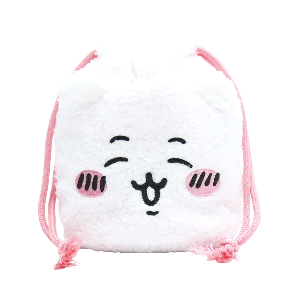 대원미디어 먼작귀 캐릭터 스트링 뽀글이 파우치 3종 치이카와(Daewonmedia Chiikawa Plush String Fleece Pouch Chiikawa)