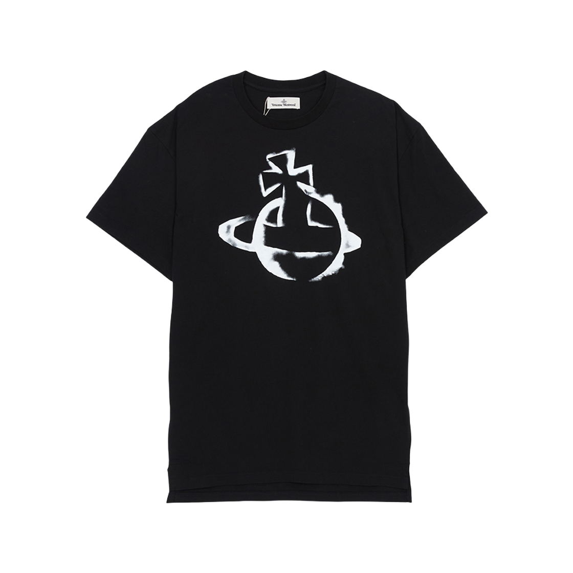 비비안 웨스트우드 스텐실 오브 오버사이즈 숏 슬리브 티셔츠 블랙(Vivienne Westwood Stencil Orb Oversized Short Sleeve T-Shirt Black) - 1