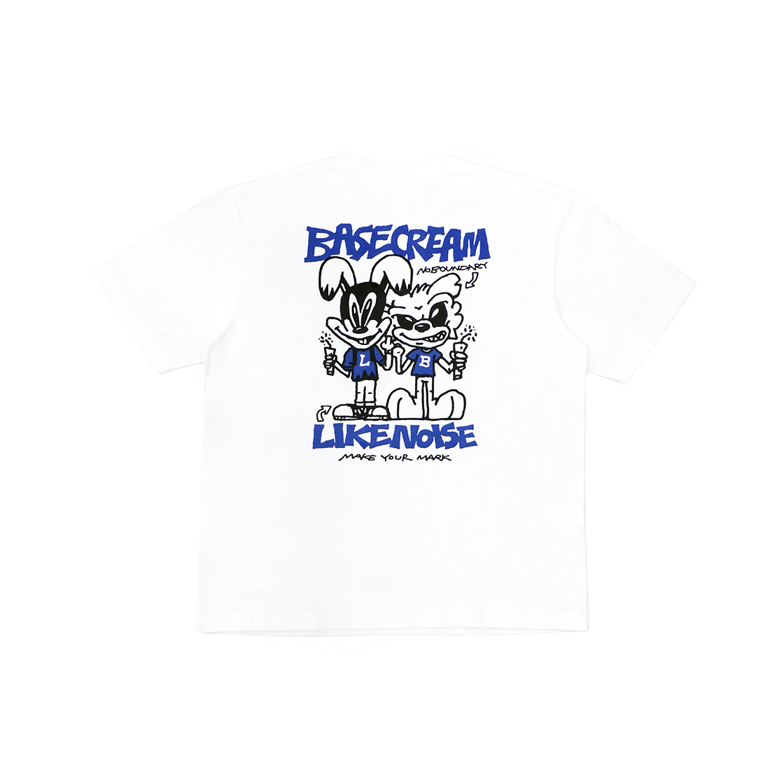 베이스크림 BCxGX2 쿠카&라노 티셔츠 화이트(Basecream BCxGX2 Kuka&Lano Tee White)