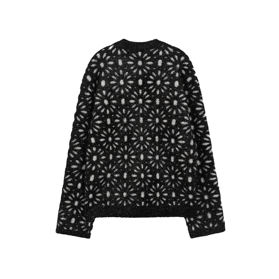 EEZ-1O453-M-CD02-BK EENK Zito Knit Jacquard Jacket Black - #2