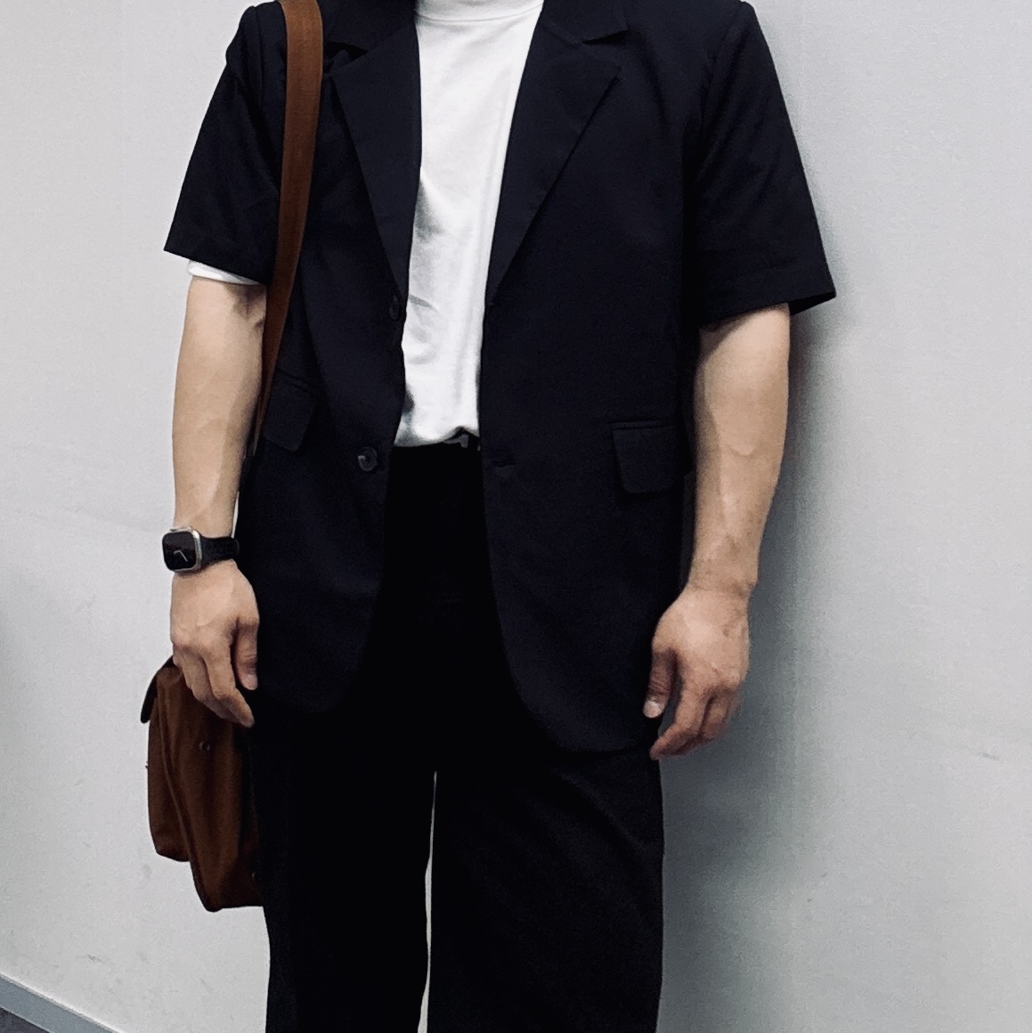 Human Made Game Bag Brown 착용 스타일