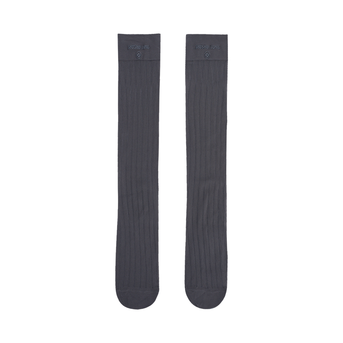 슈슈통 우먼 니트 미드 카프 삭스 (3팩) 그레이 - 25SS(Shushu/Tong Women Knitted Mid Calf Socks (Pack Of 3) Grey - 25SS)