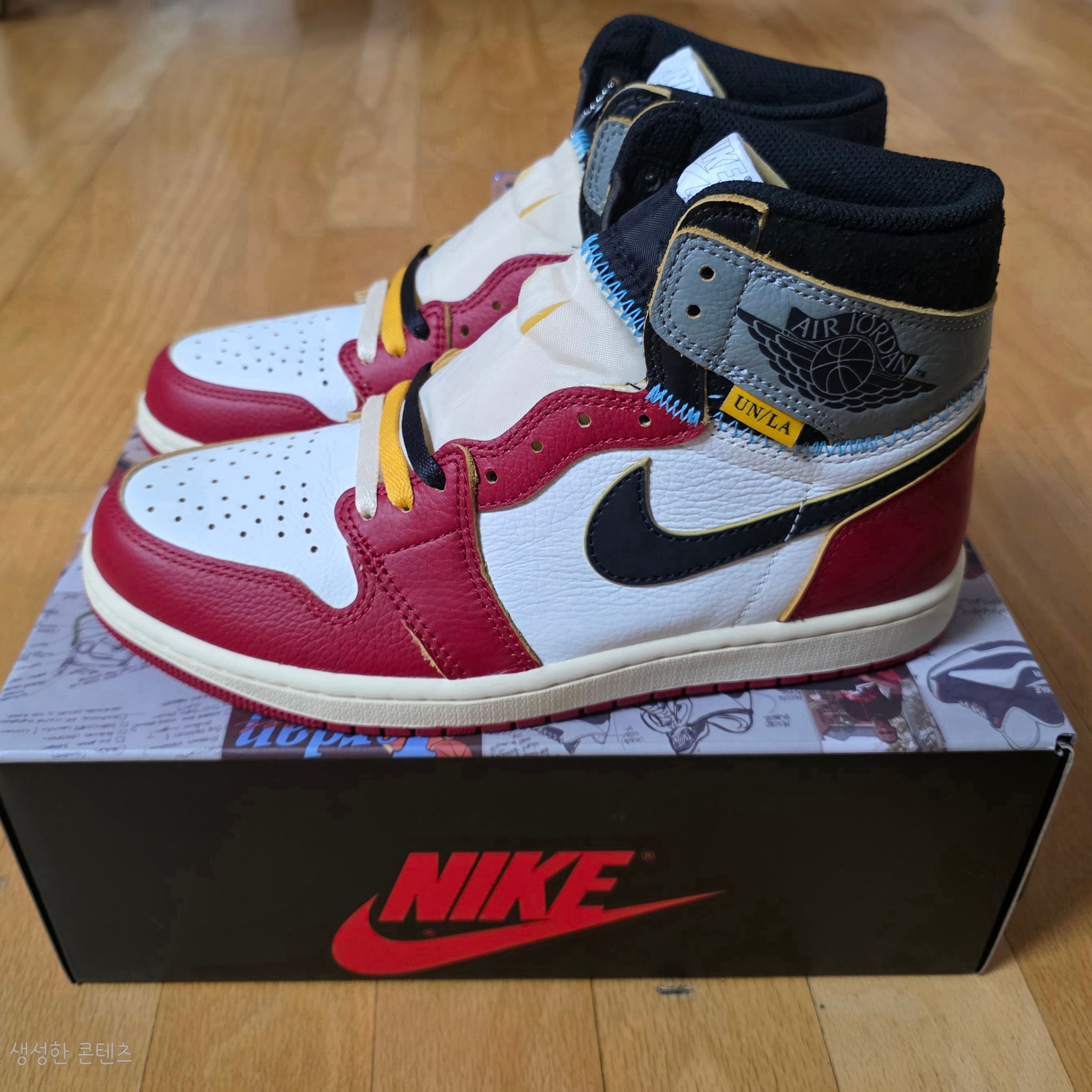 Jordan 1 x Union Retro High OG Chicago Shadow 착용 스타일 - 3