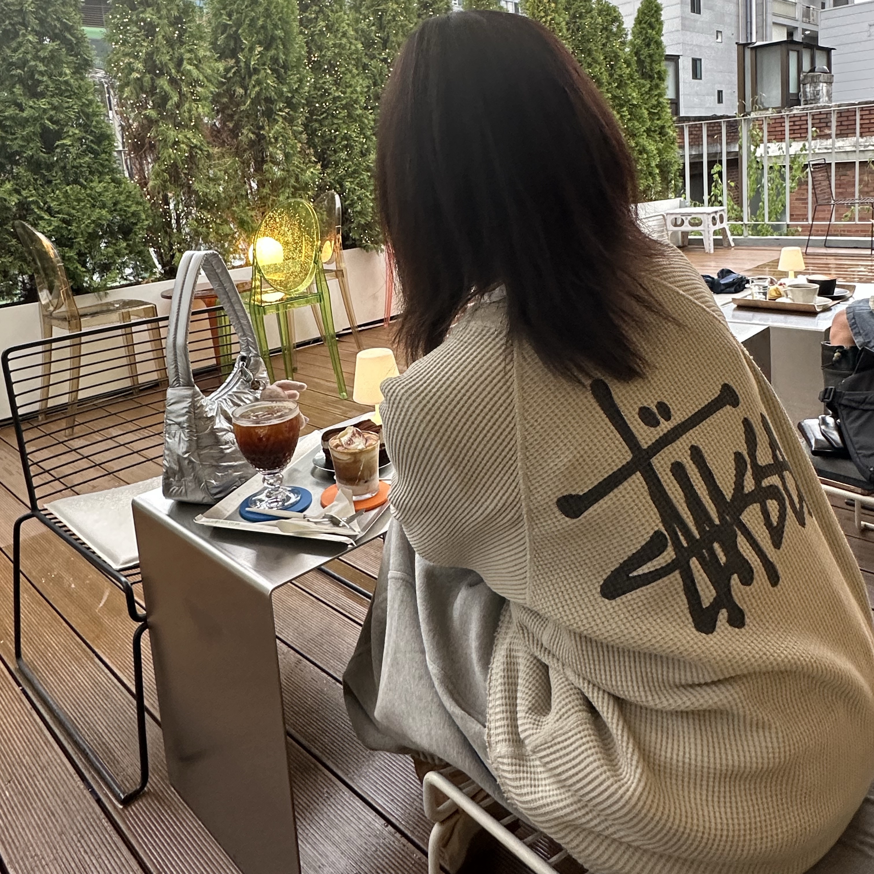 Stussy Raglan Thermal LS Crew Bone, Undermycar Mu.03 Anti Fxxking Logo Play Oversized Sweat Jogger Melange Gray 착용 스타일