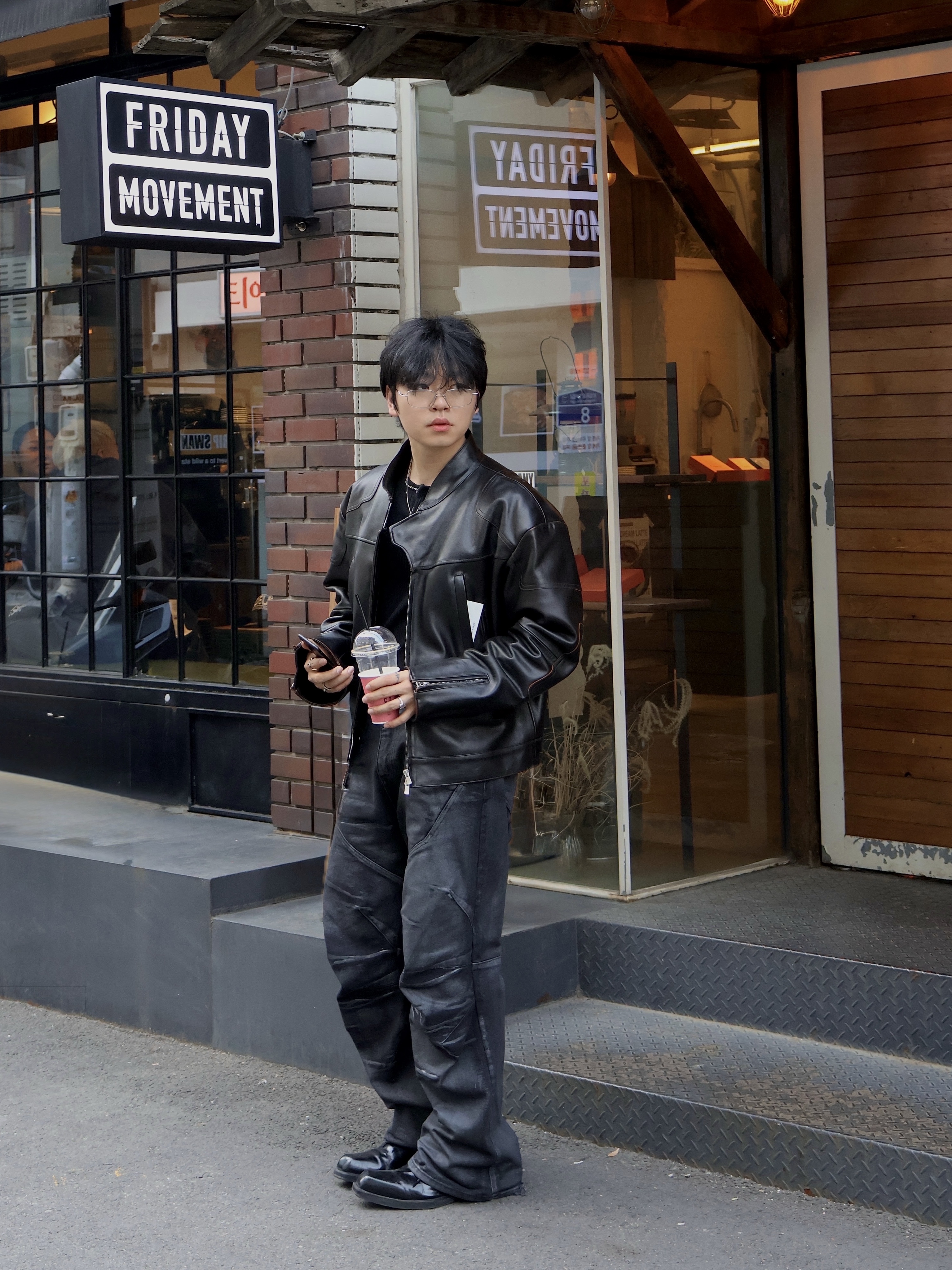 Remagine Hybrid Derby Shoes Starting Blocks Black White Silver, Gentle Monster Atomic 02 Silver 착용 스타일 - 1