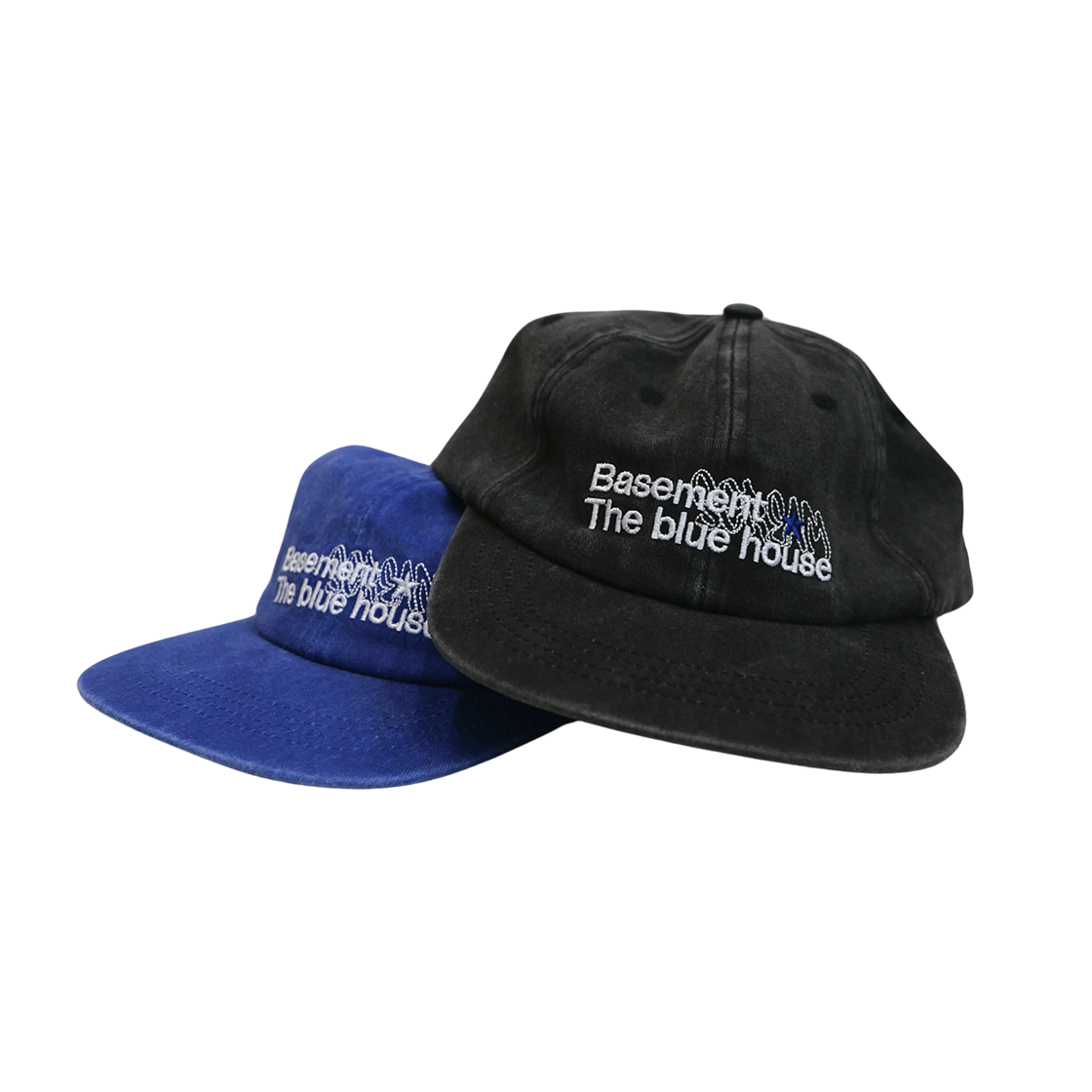 베이스크림 베이스먼트 워시드 캡 블루(Basecream Basement Washed Cap Blue) - 3
