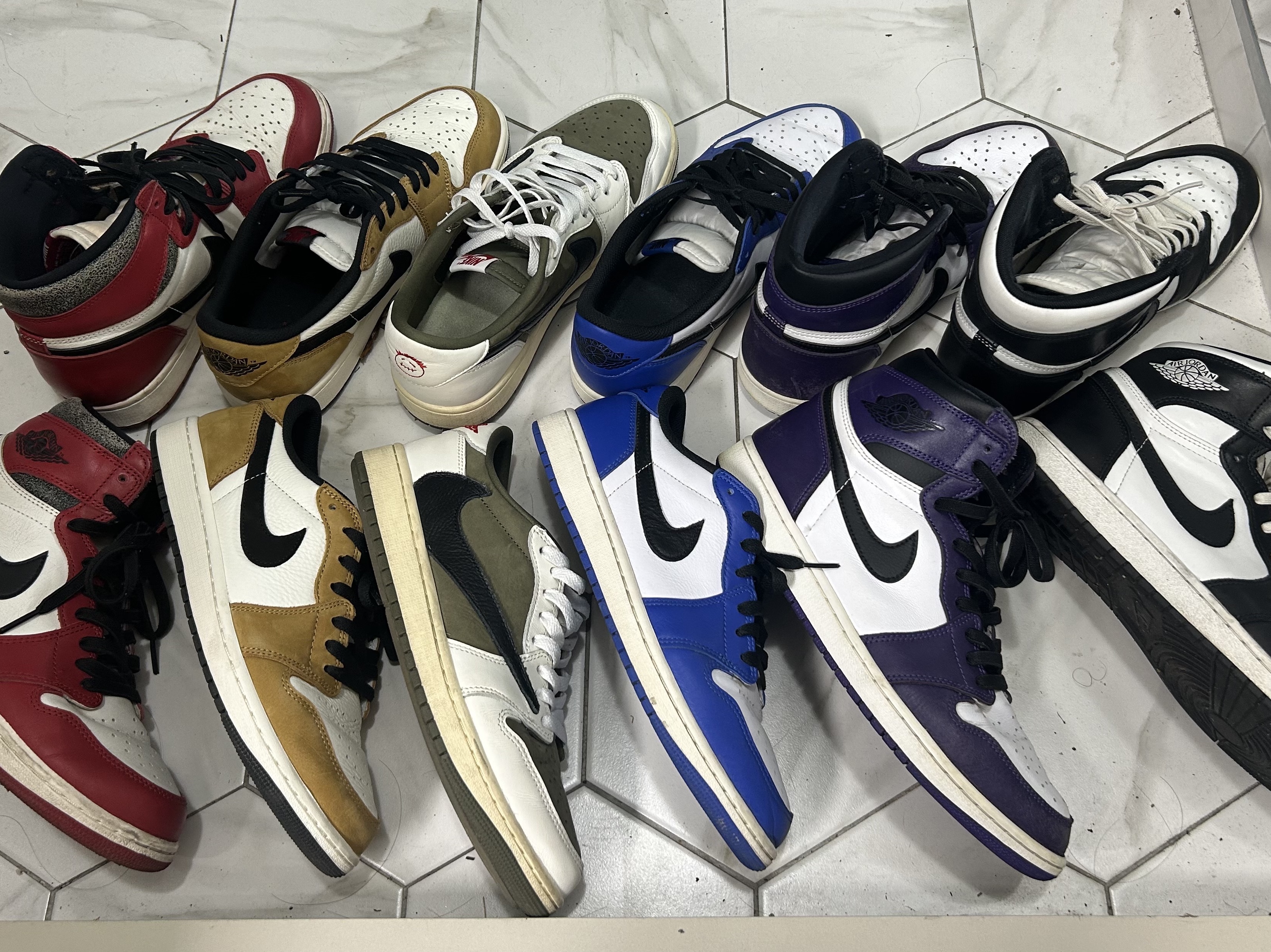 Jordan 1 Retro High OG Chicago 2022, Jordan 1 Low OG Sail and Golden Harvest 착용 스타일 - 2