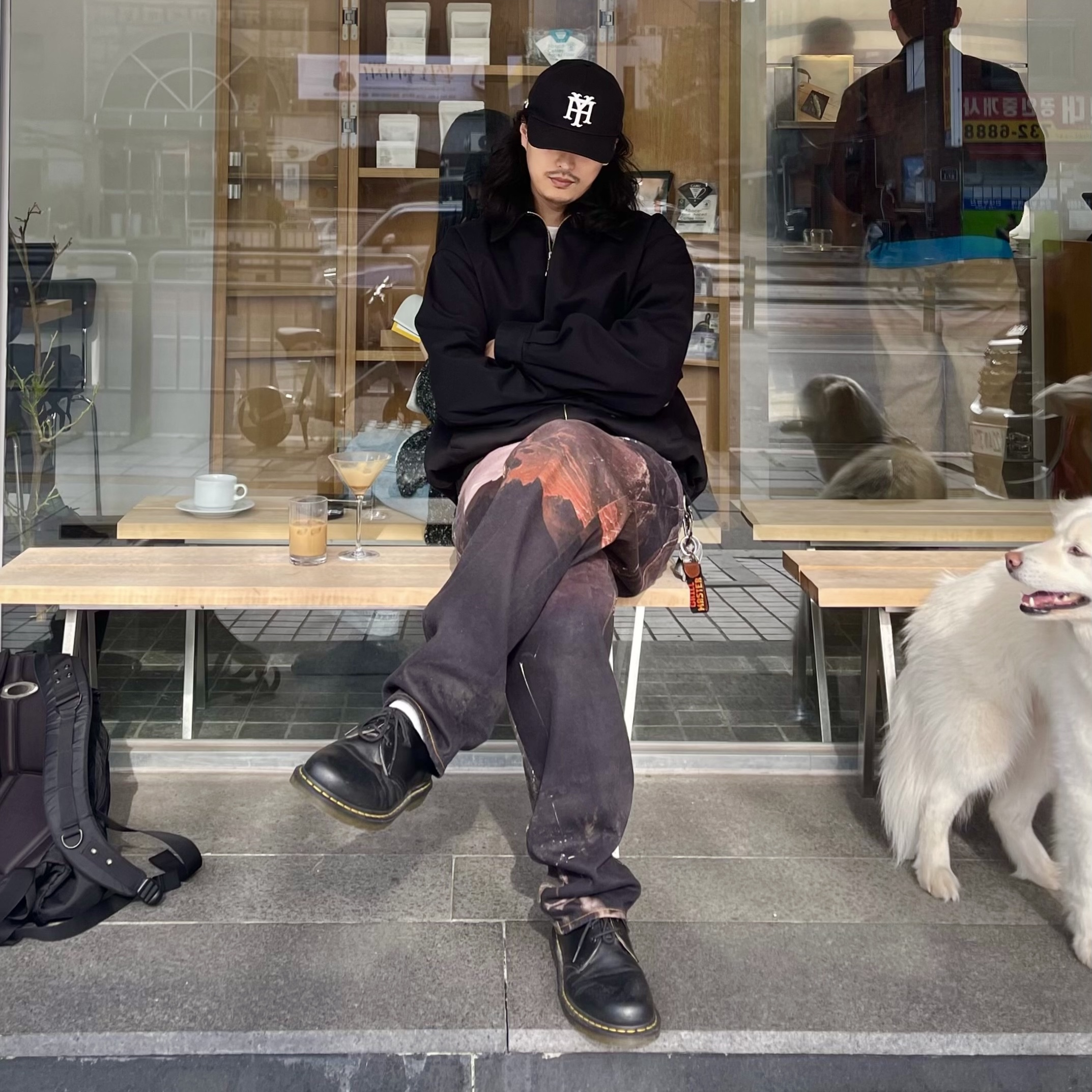 Palace P45 Standard Jean Day of Wrath - 24FW 착용 스타일