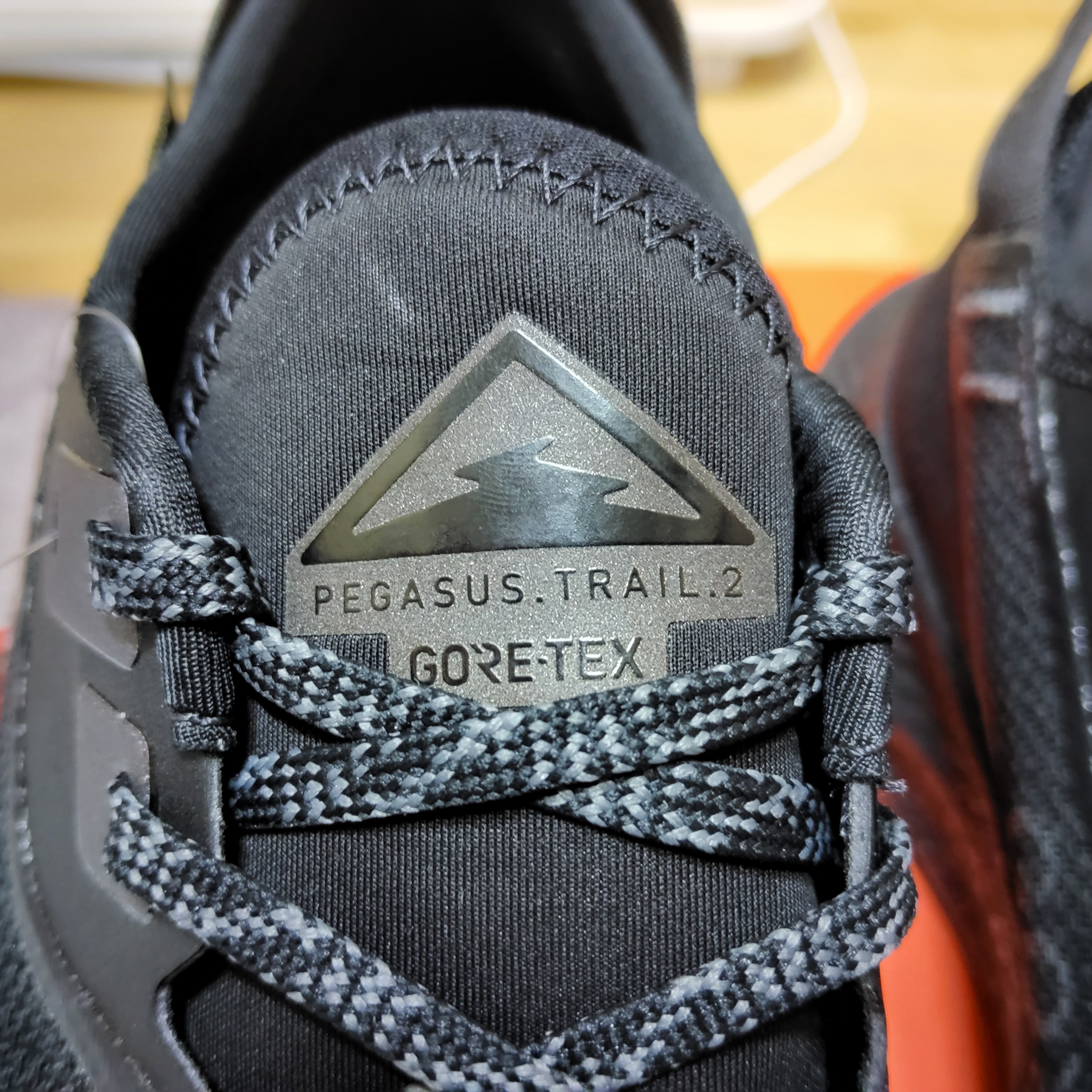 Nike Pegasus Trail 2 Gore-Tex Black Metallic Dark Grey 착용 스타일 - 3