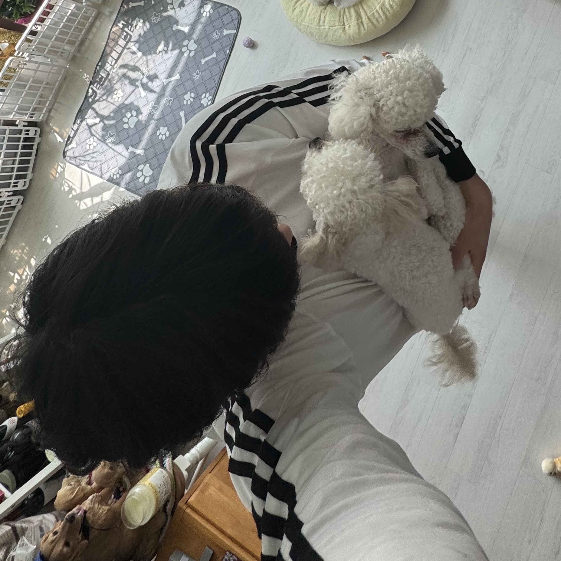 Adidas Adicolor Classics 3-Stripes Long Sleeve T-Shirt White - KR Sizing 착용 스타일 - 1