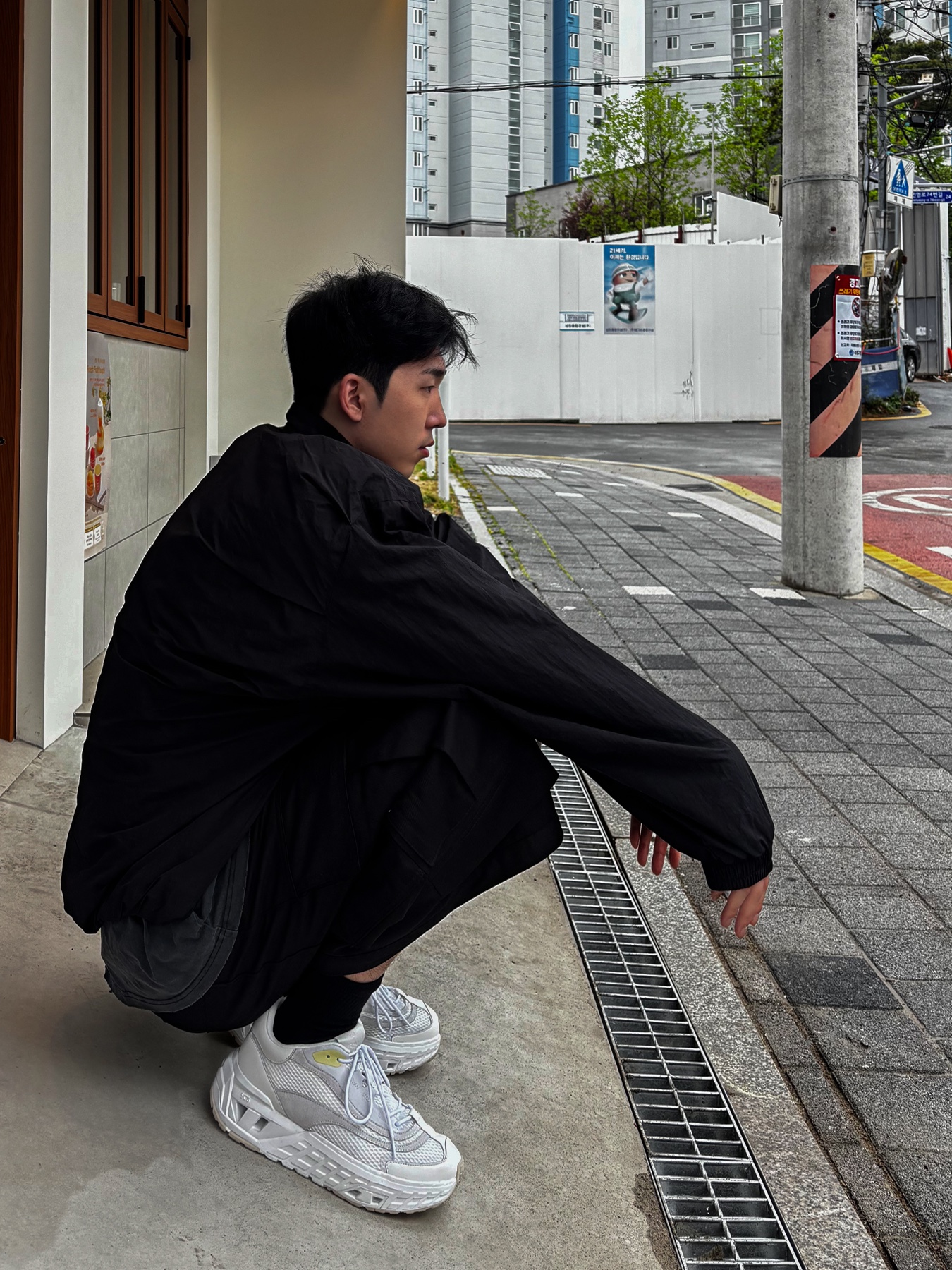 Wapworks Worksout Track Jacket 착용 스타일 - 4