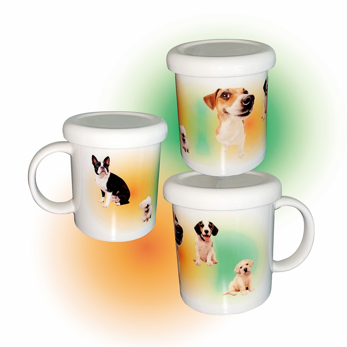 유라이크왓 그라데이션 퍼피 머그 오렌지&그린([3% 포인트 적립] you like what Gradation Puppy Mug Orange&Green) - 2