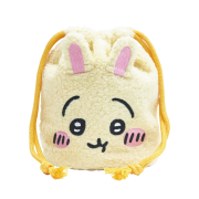 Daewonmedia Chiikawa Plush String Fleece Pouch Usagi