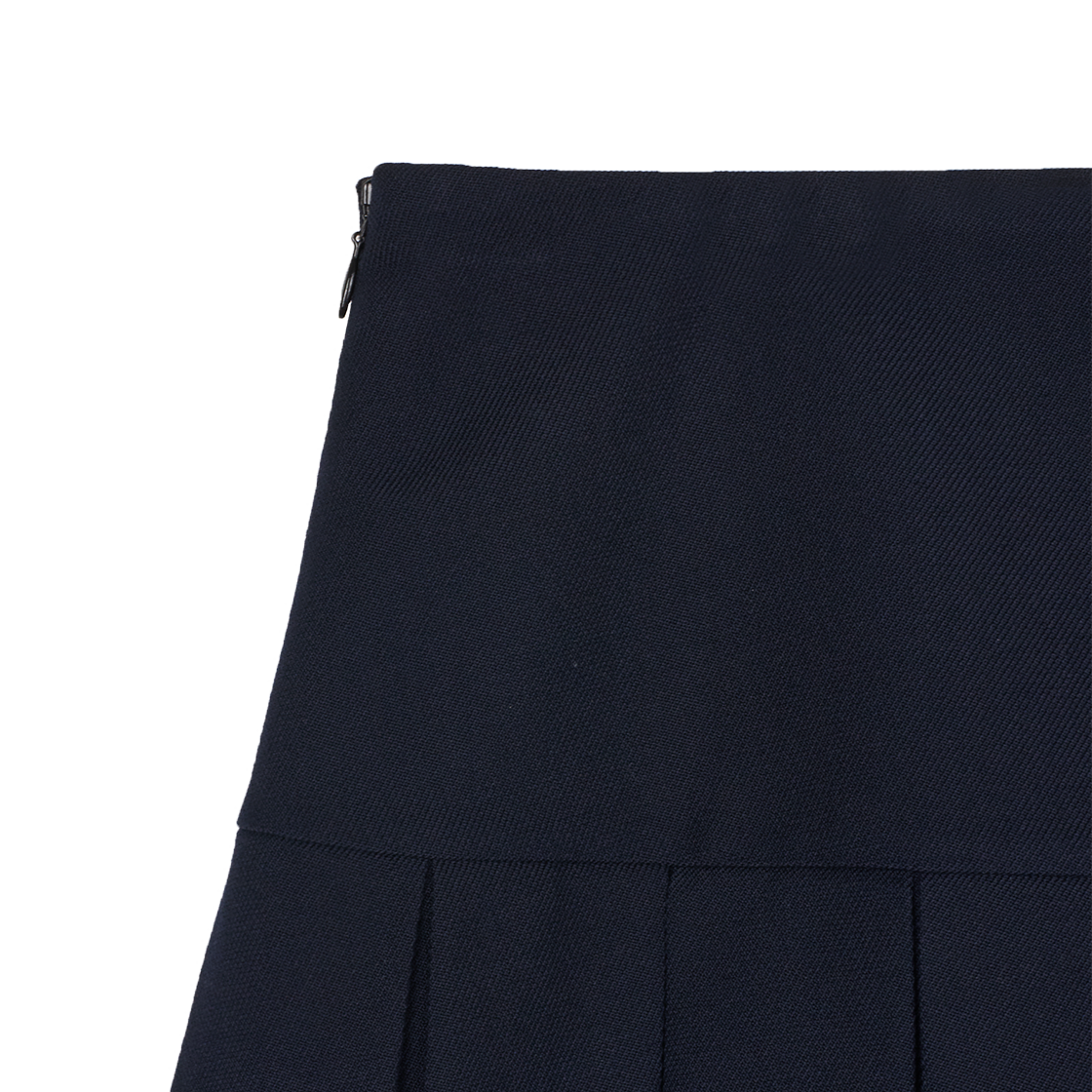 슈슈통 우먼 A라인 플리츠 스커트 네이비 블루 - 25SS(Shushu/Tong Women A-Line Pleated Skirt Navy Blue - 25SS) - 3