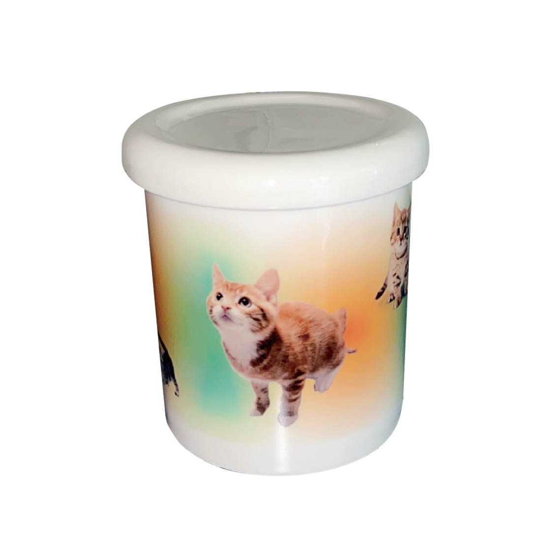 유라이크왓 그라데이션 캣 머그 오렌지&그린([3% 포인트 적립] you like what Gradation Cat Mug Orange&Green) - 4