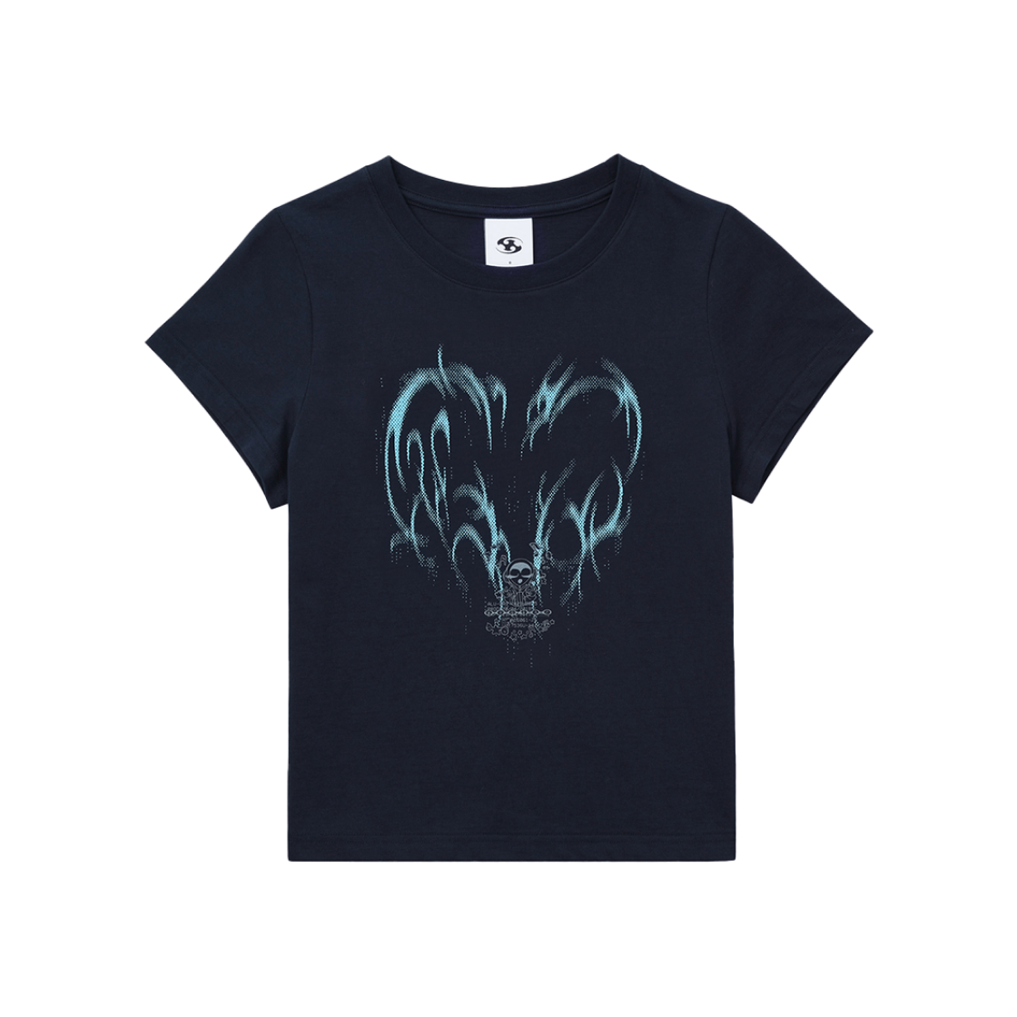 (W) 산산기어 펄스 오브 리버스 티셔츠 네이비 - 25SS((W) Sansan Gear Pulse Of Rebirth T-Shirt Navy - 25SS) - 1