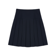 Shushu/Tong Women A-Line Pleated Skirt Navy Blue - 25SS