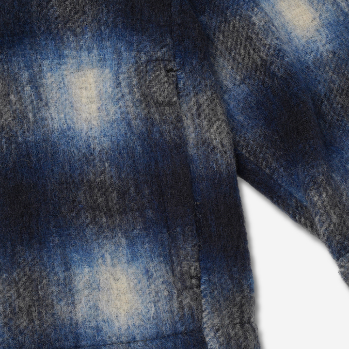 자라 텍스처드 체크 오버셔츠 블루(Zara Textured Check Overshirt Blue) - 4