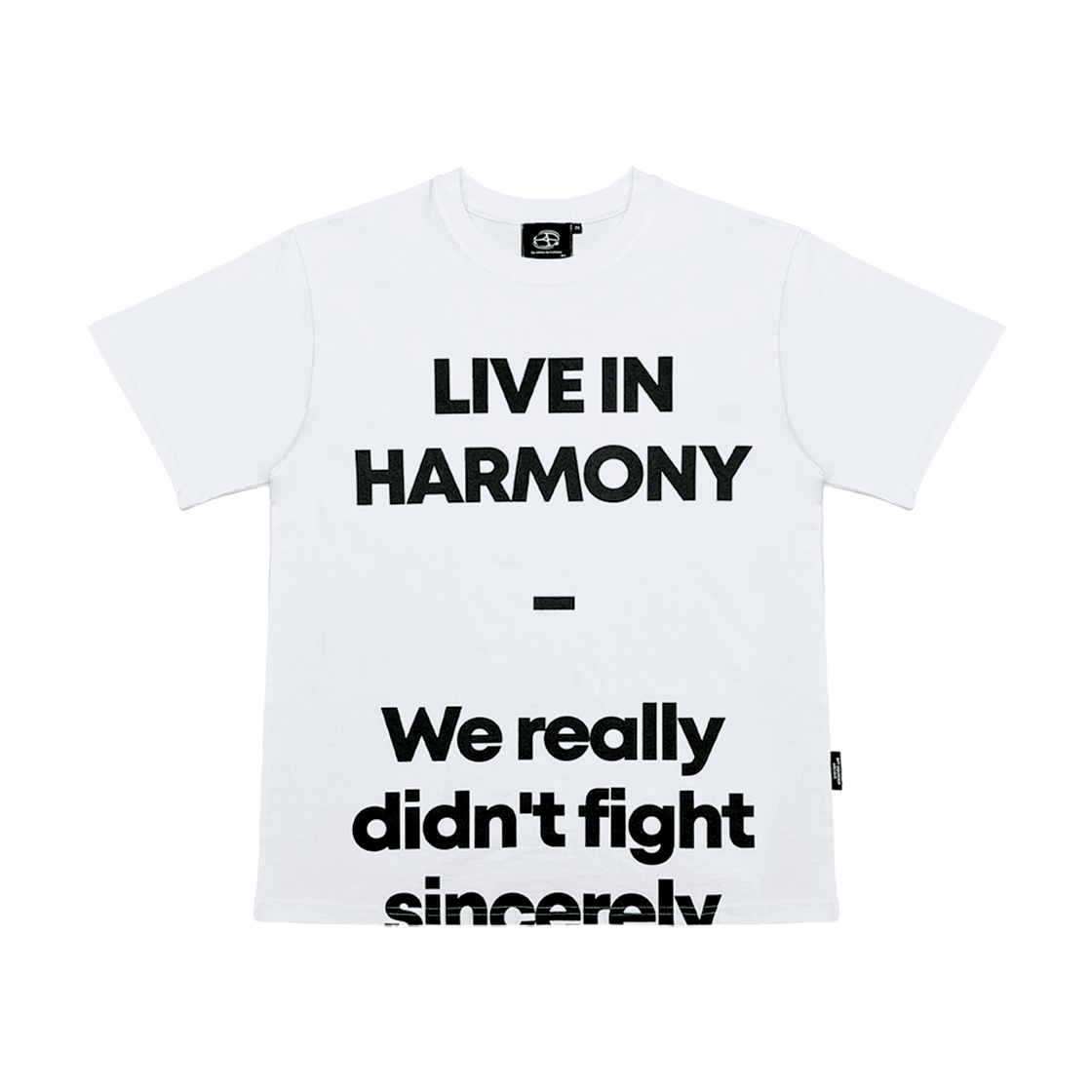 비피투디스오더 라이브 인 하모니 티 화이트_블랙(BP2DISORDER LIVE IN HARMONY Tee White_Black)