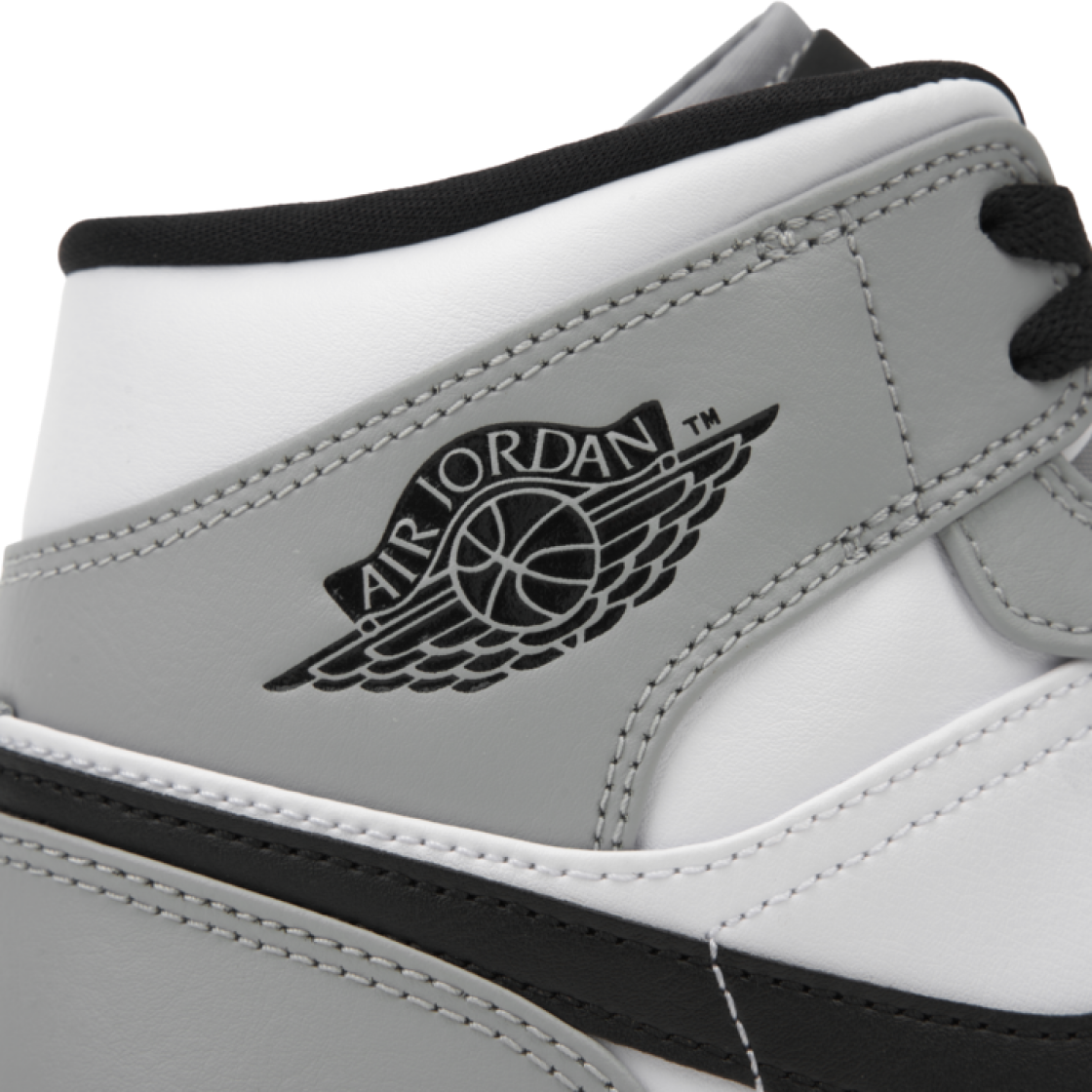 554724-092 Jordan 1 Mid Light Smoke Grey - #8