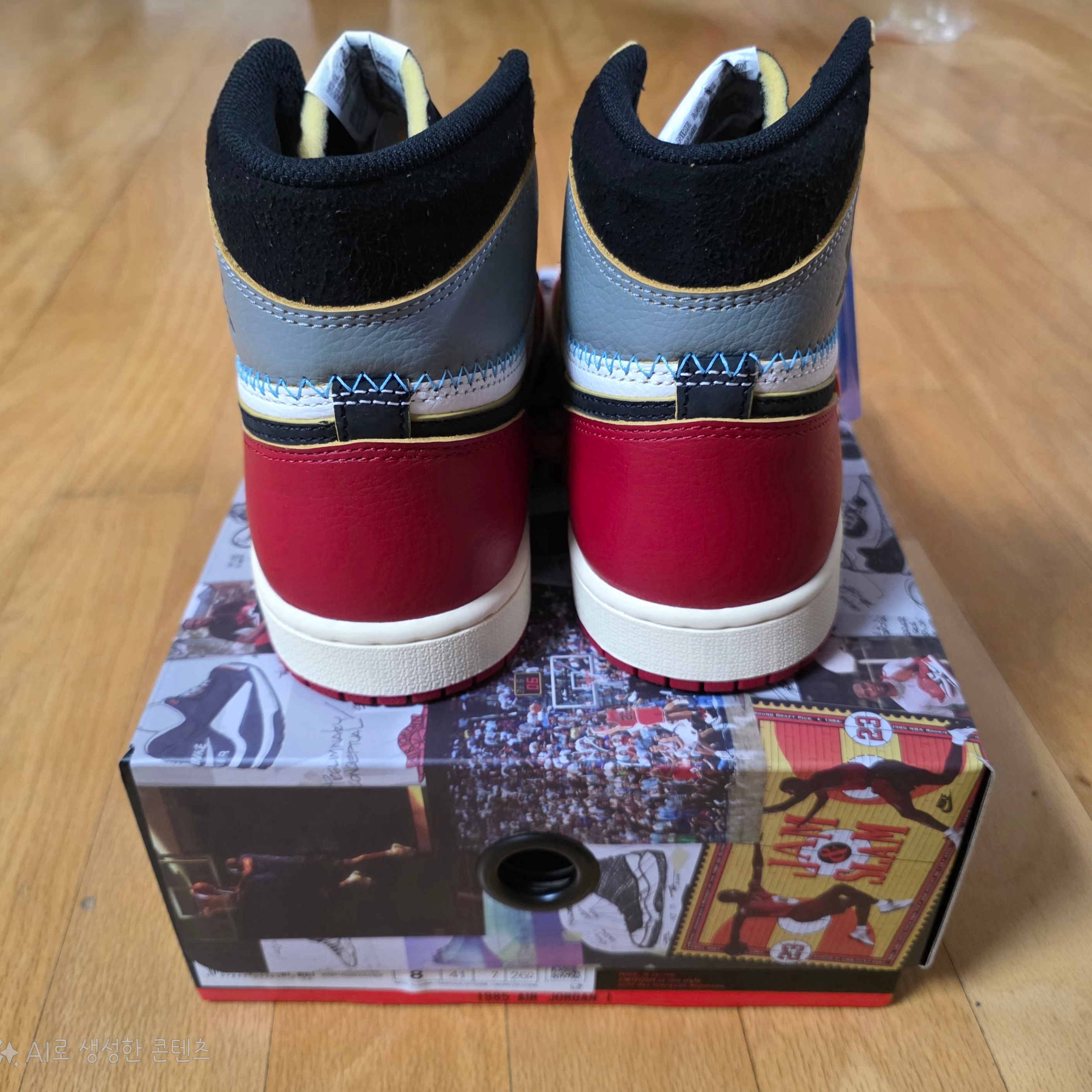 Jordan 1 x Union Retro High OG Chicago Shadow 착용 스타일 - 6