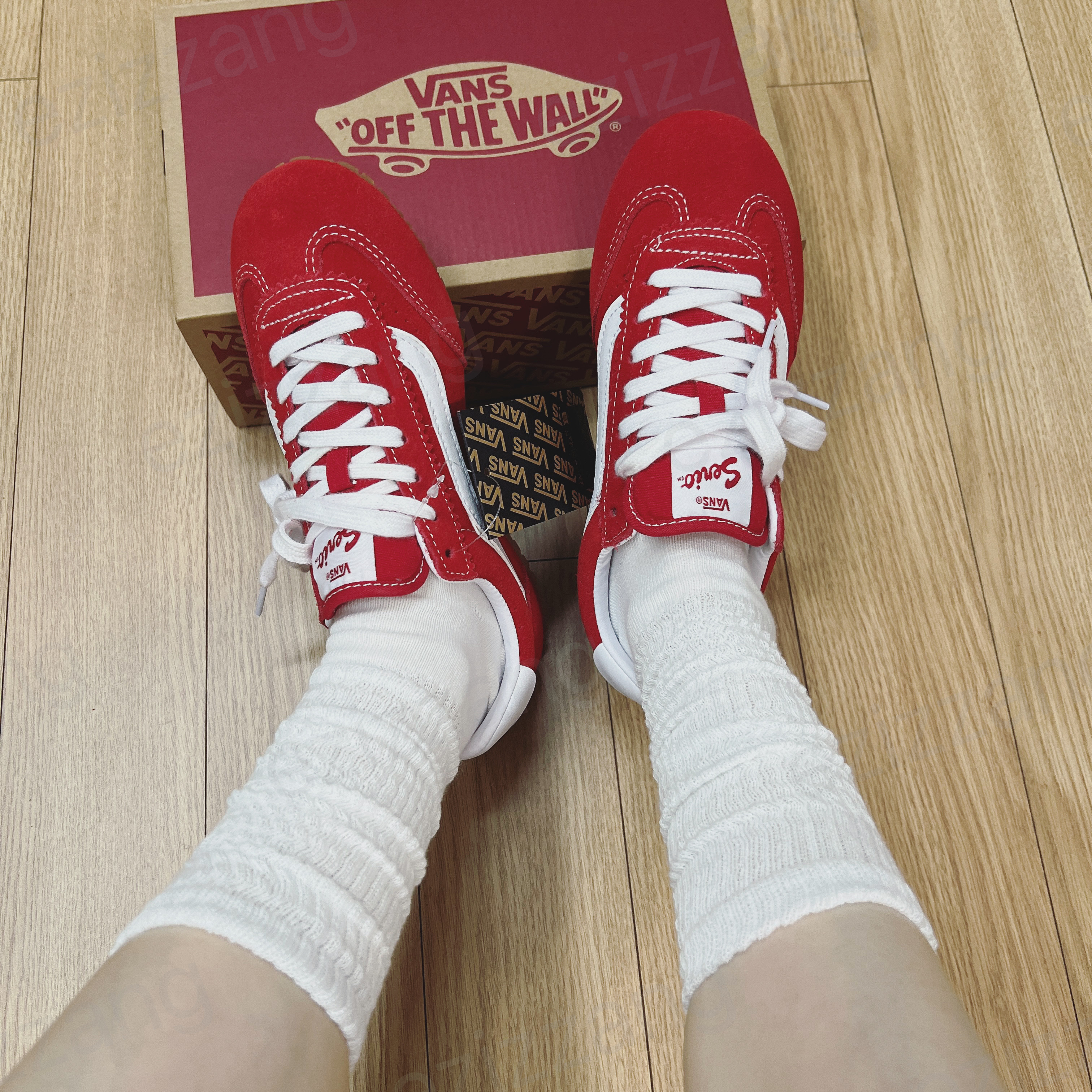 Vans Super Low Pro Red 착용 스타일
