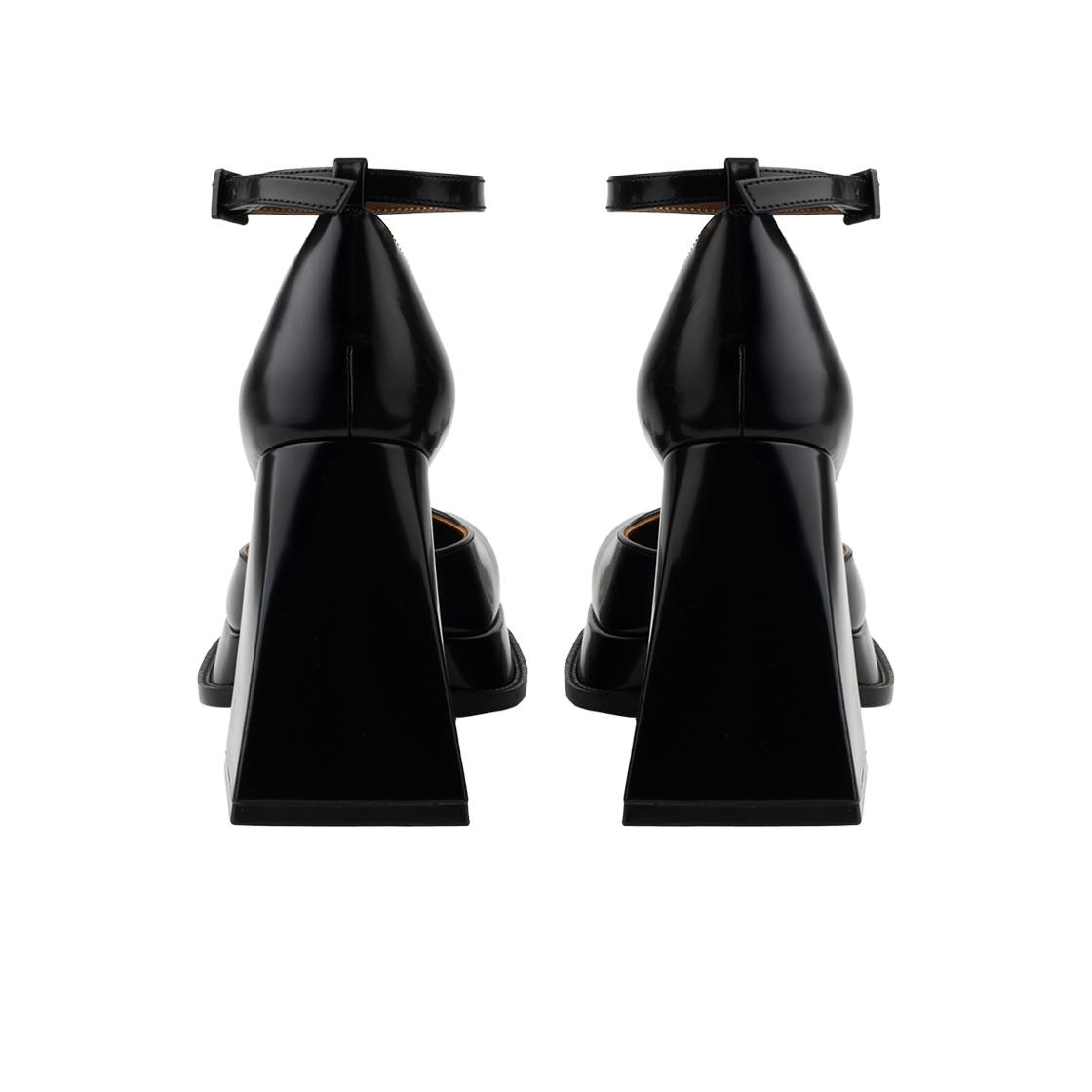 슈슈통 우먼 라운드 토 스트랩 하이힐 블랙 - 25SS(Shushu/Tong Women Round Toe Strap High Heels Black - 25SS) - 4