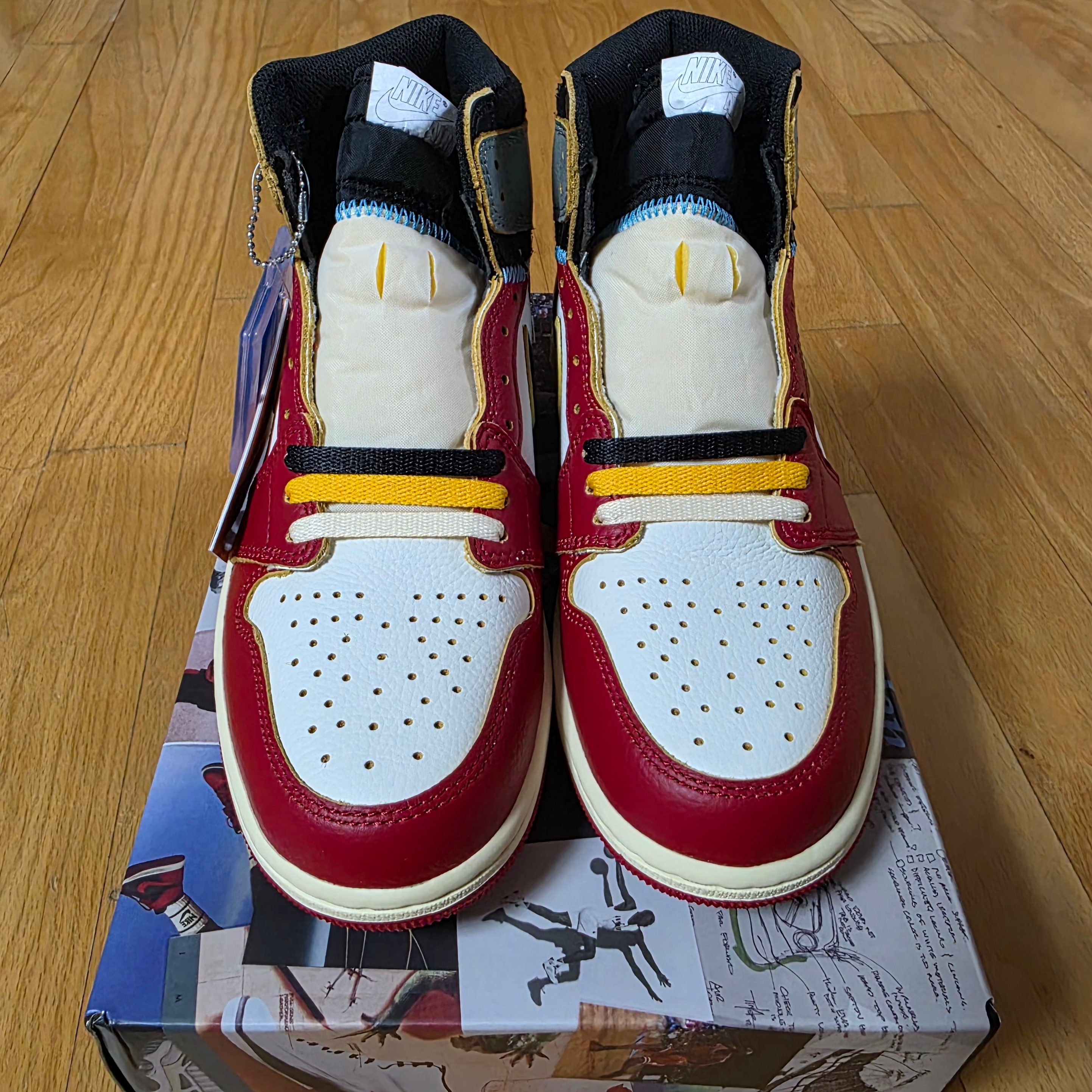 Jordan 1 x Union Retro High OG Chicago Shadow 착용 스타일 - 4