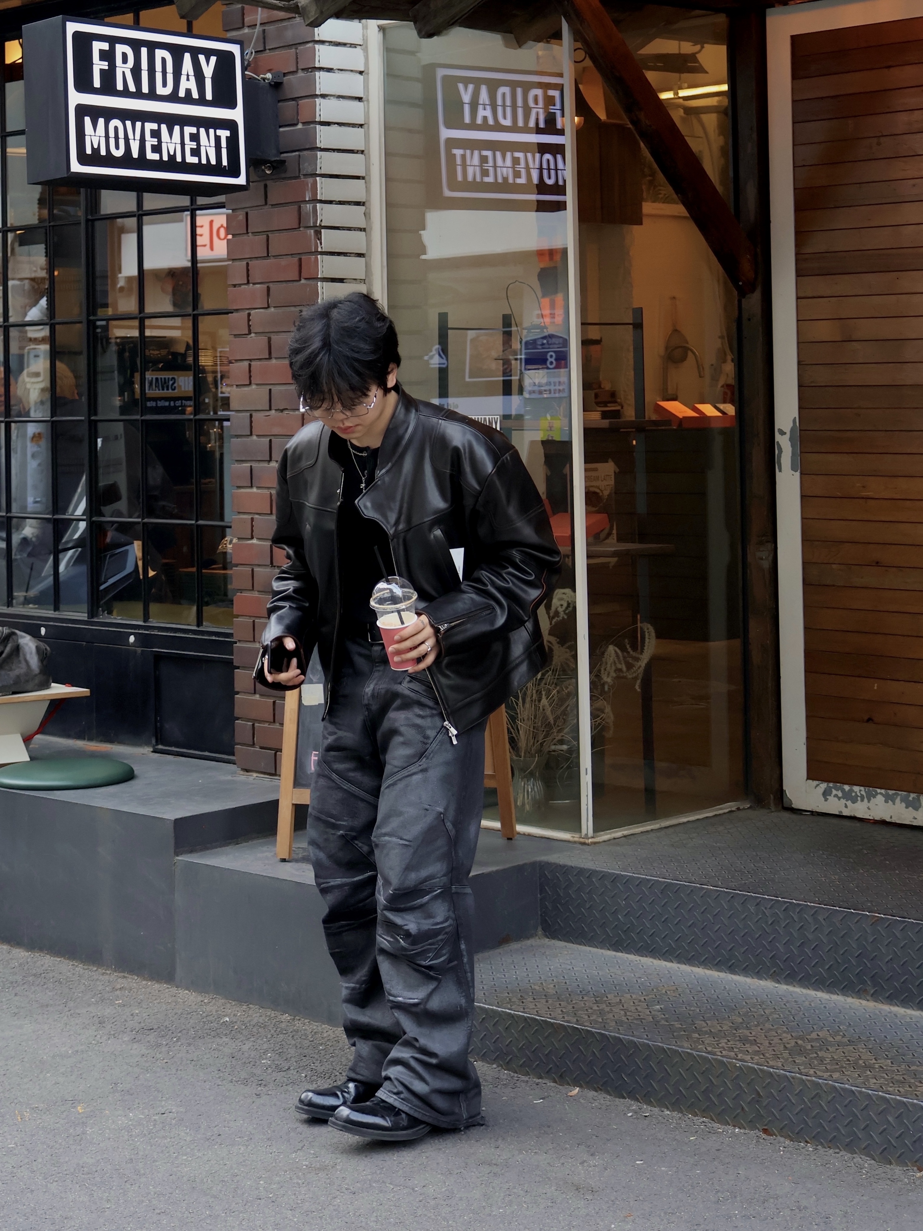 Remagine Hybrid Derby Shoes Starting Blocks Black White Silver, Gentle Monster Atomic 02 Silver 착용 스타일 - 6