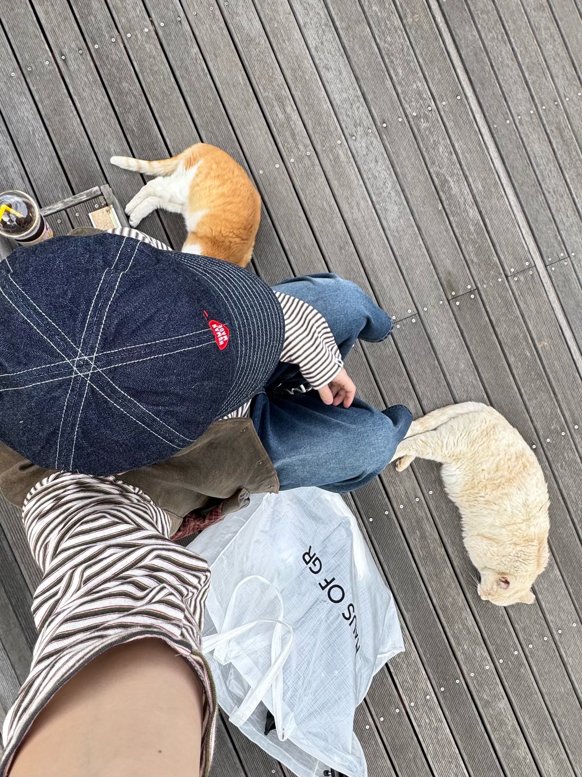 Human Made Denim Work Cap Indigo, LOSTGARDEN Harbor Brown 착용 스타일 - 8